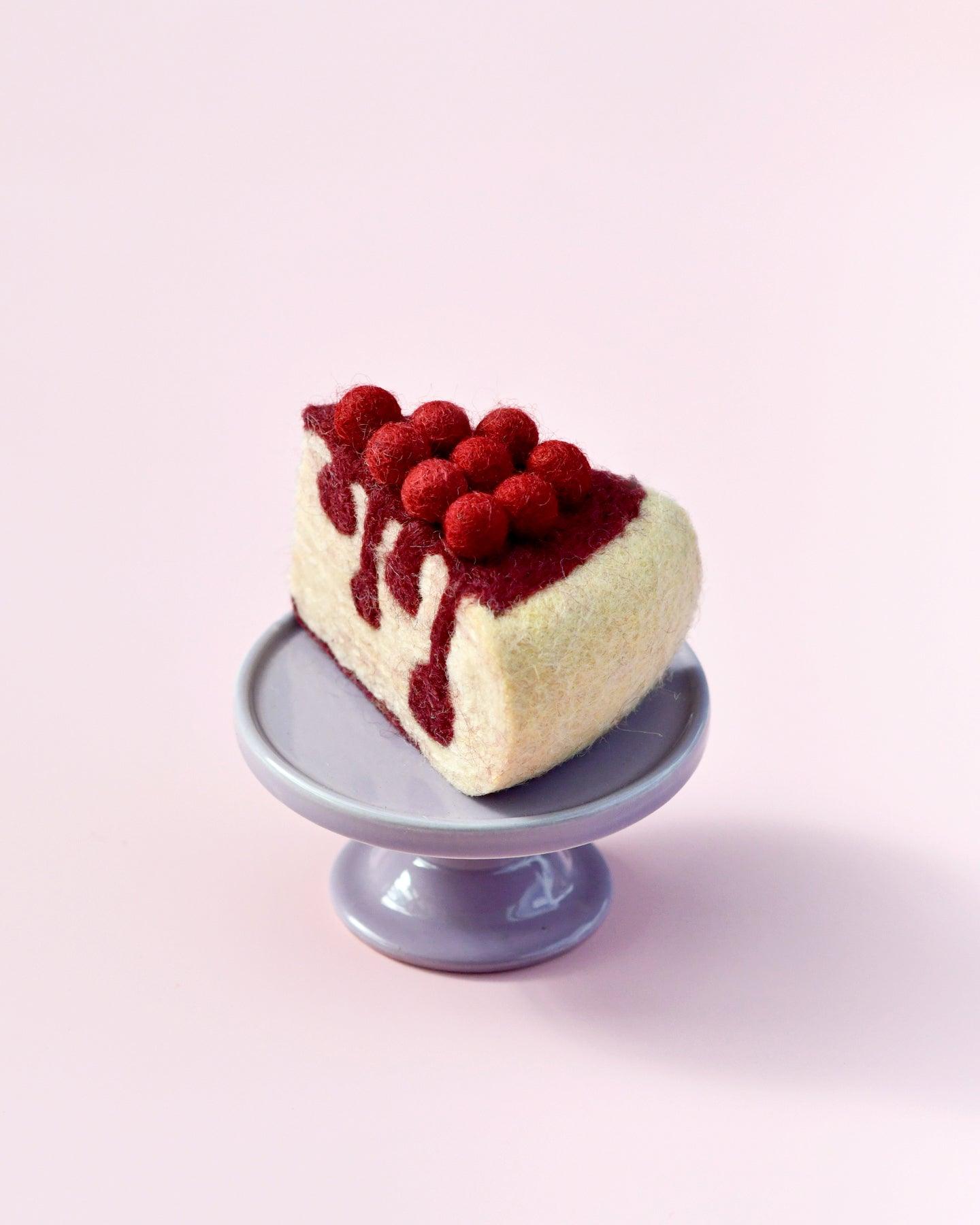 Felt Boysenberry Cheesecake Slice - Tara Treasures
