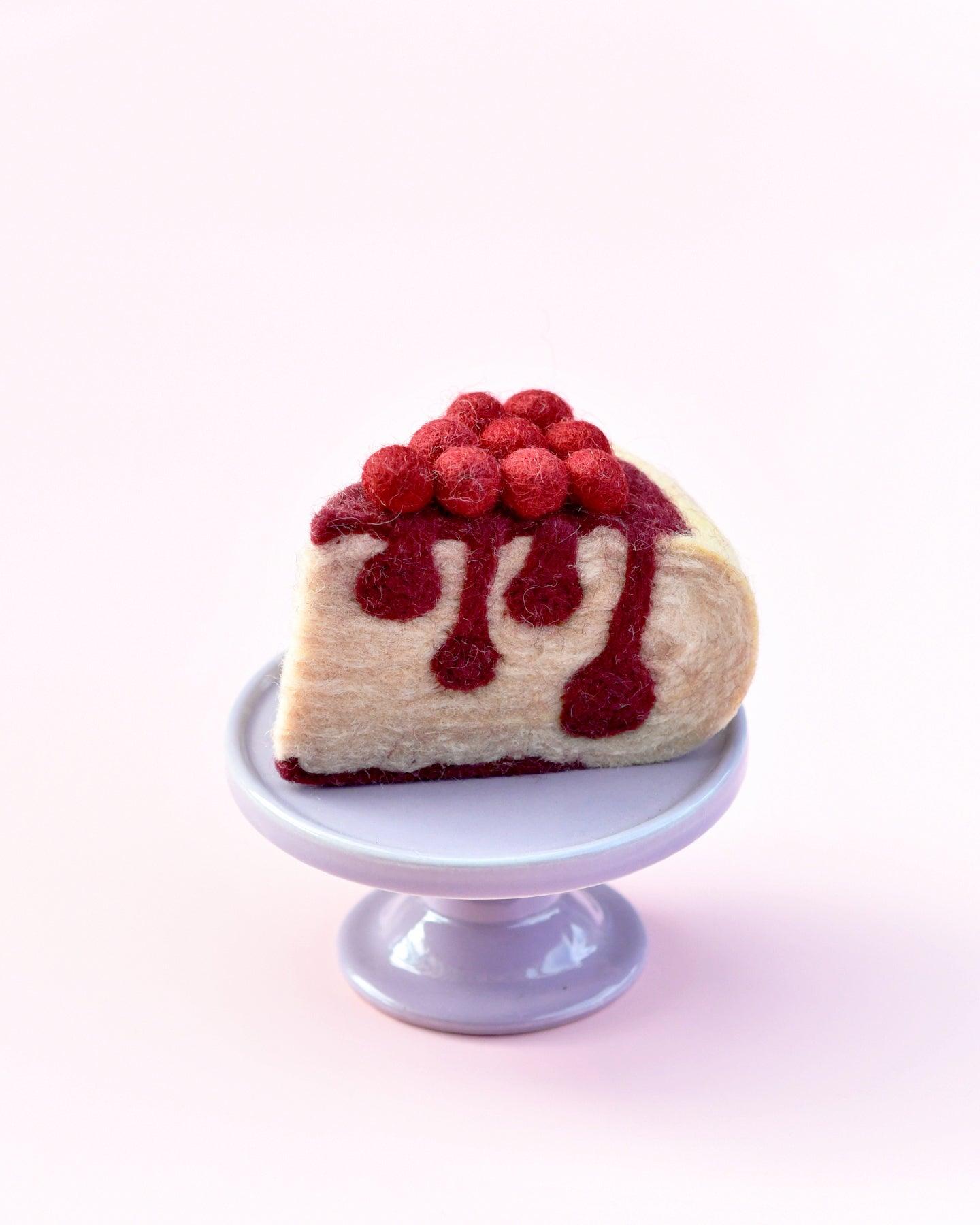 Felt Boysenberry Cheesecake Slice - Tara Treasures