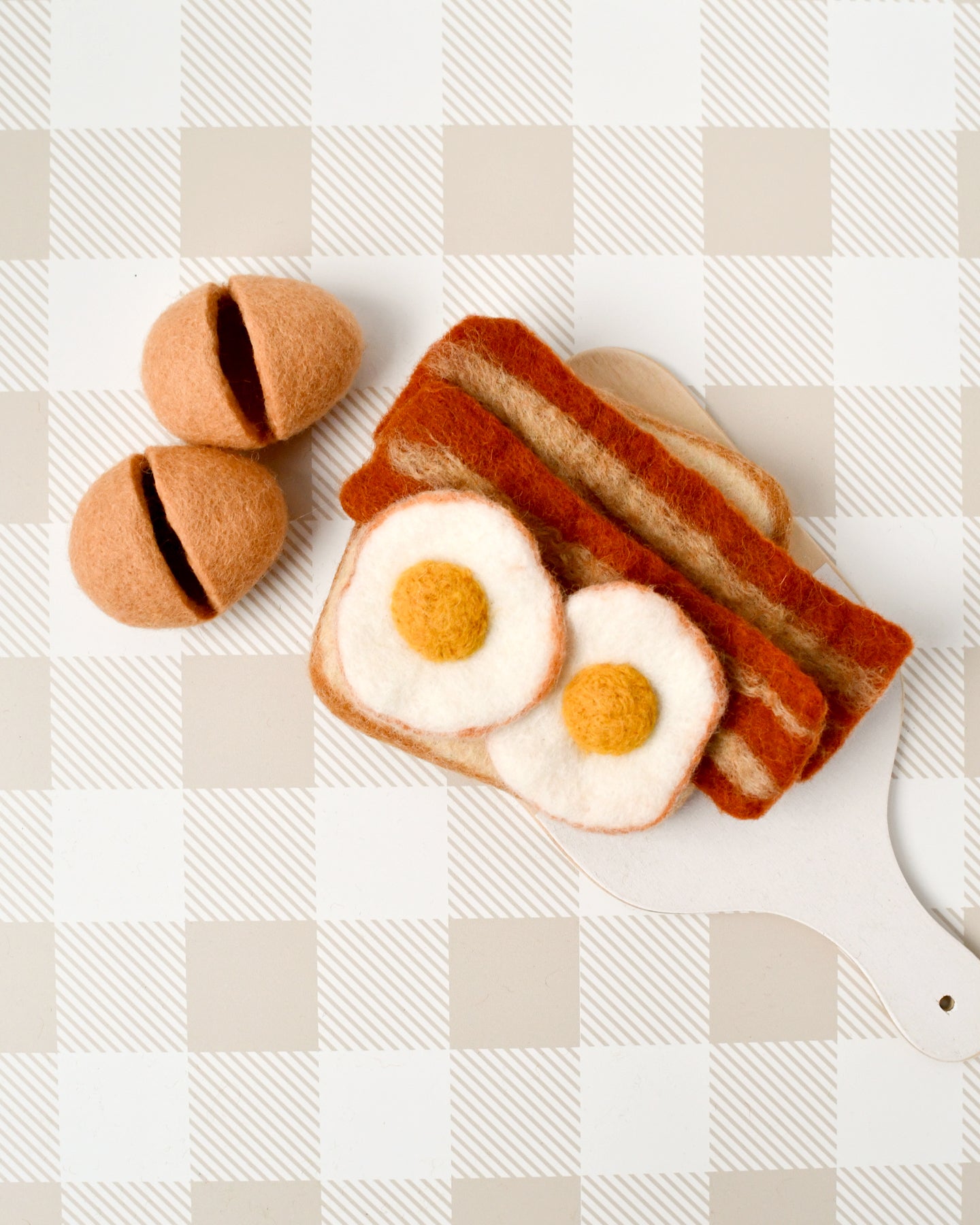 Felt Bacon and Eggs Breakfast Set