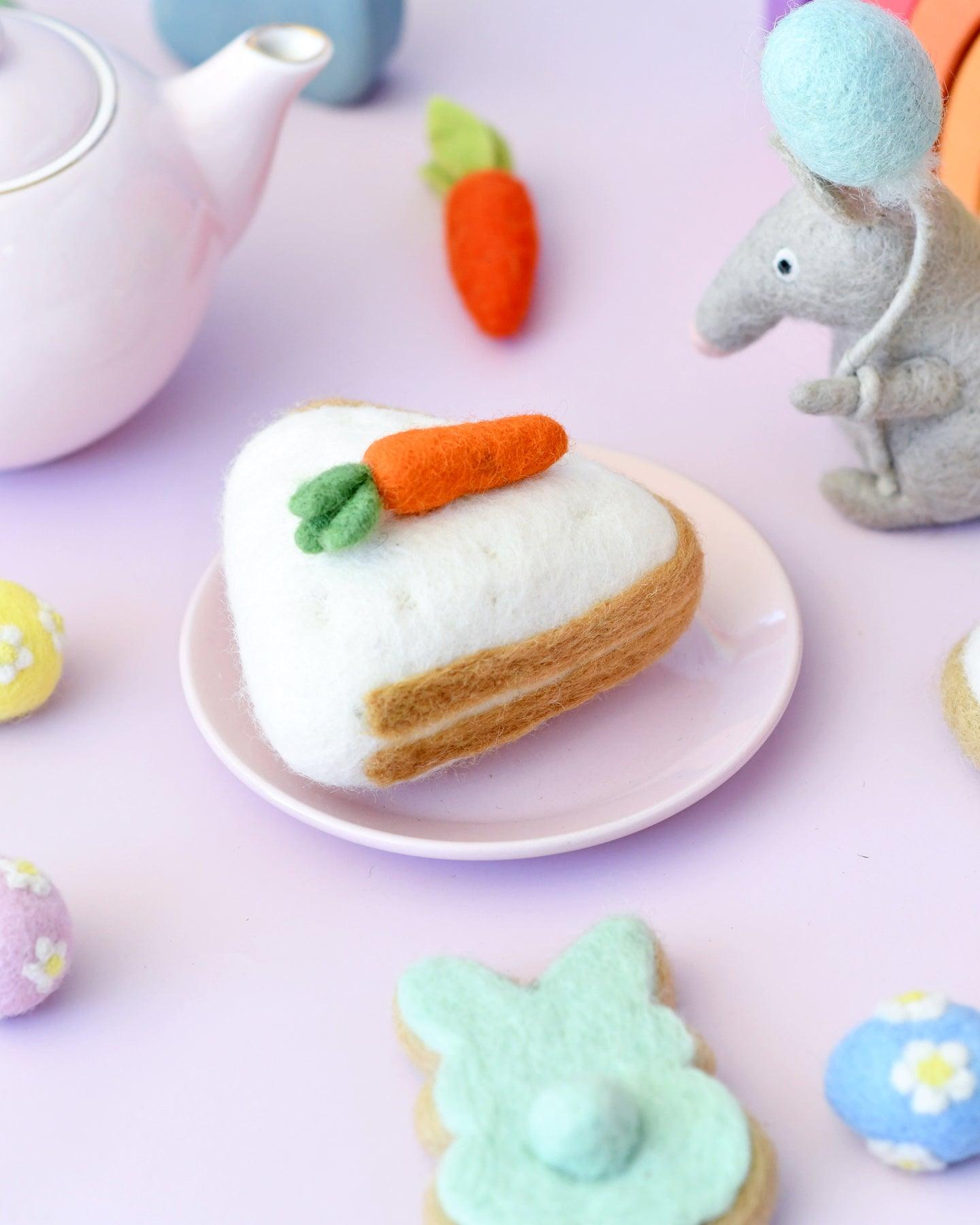 Felt Carrot Cake - Tara Treasures