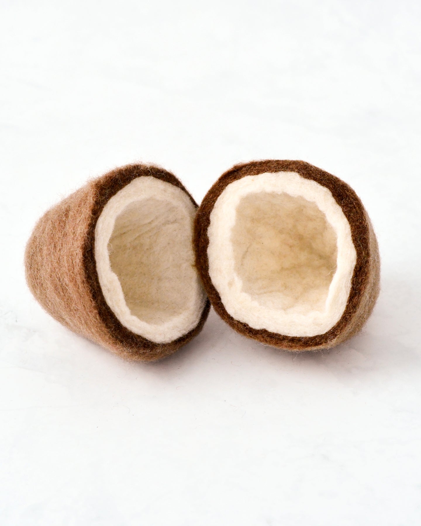 Felt Coconut (2 Halves)