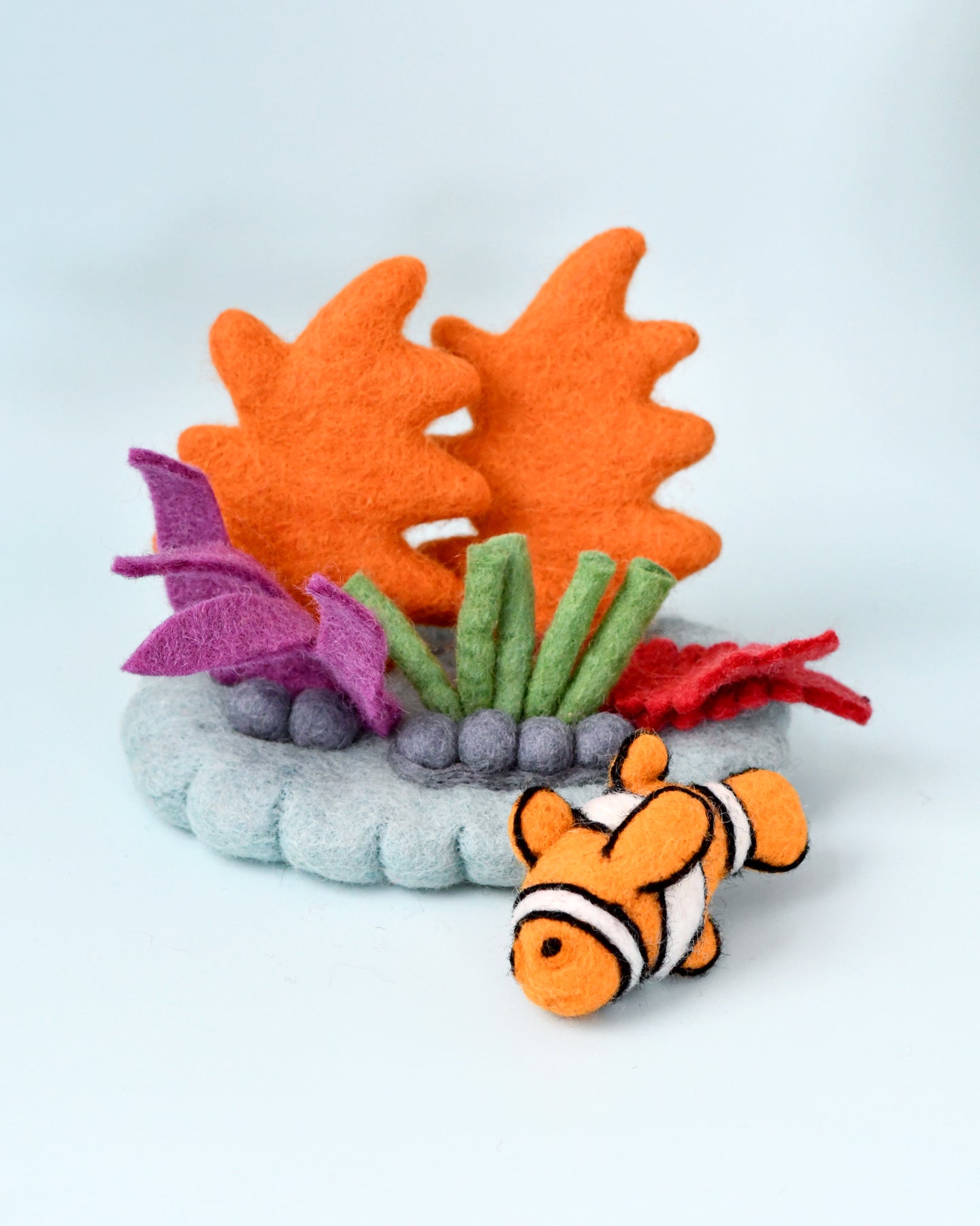 Felt Coral Reef with Clownfish Set