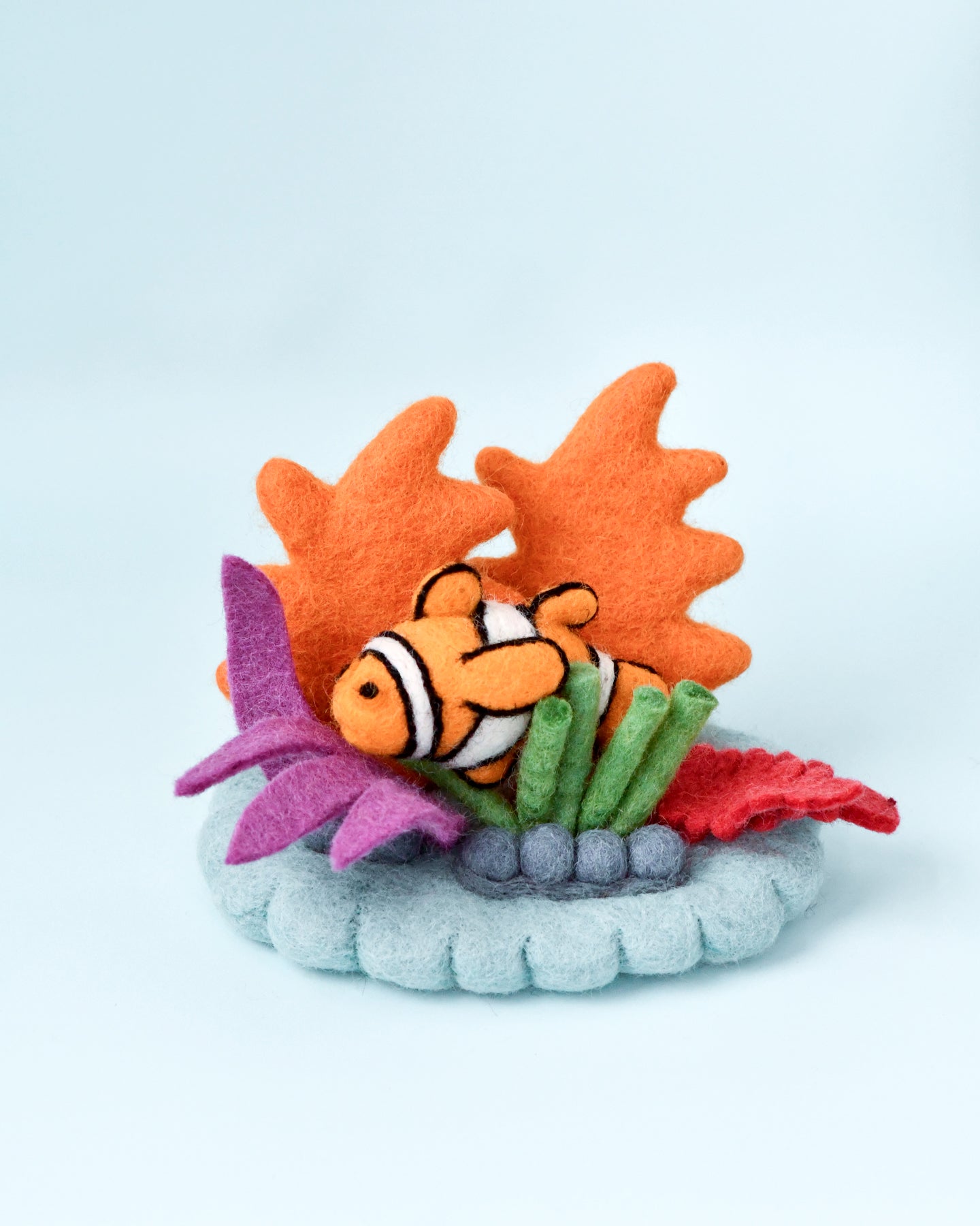 Felt Coral Reef with Clownfish Set