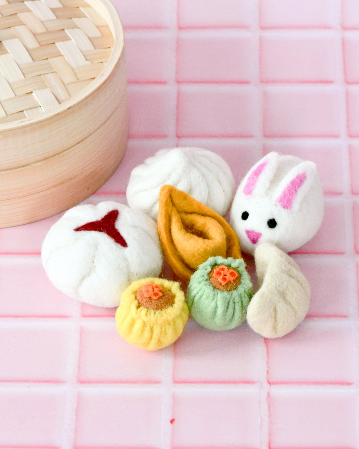 Felt Dim Sum Yum Cha Play Food Set