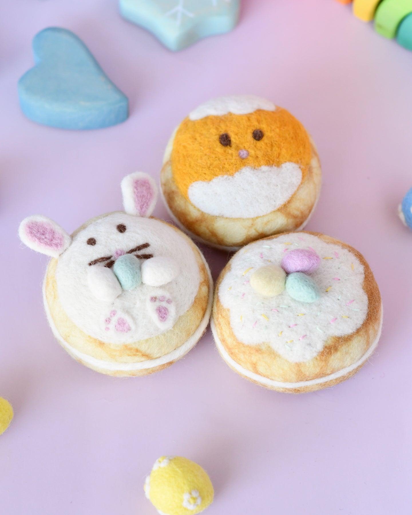 Felt Easter Donuts (Set of 3) - Tara Treasures