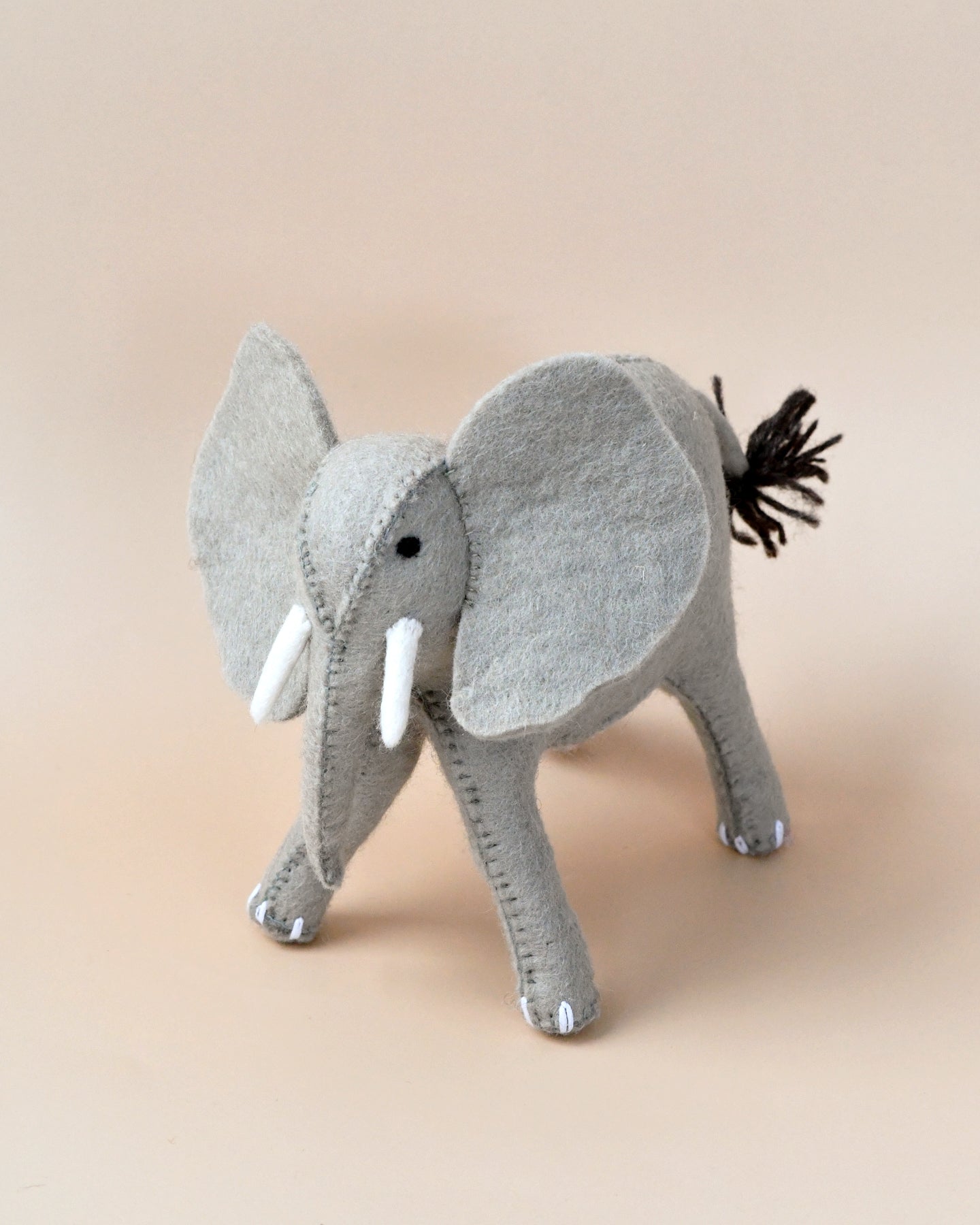 Felt Elephant Soft Toy for Safari Play