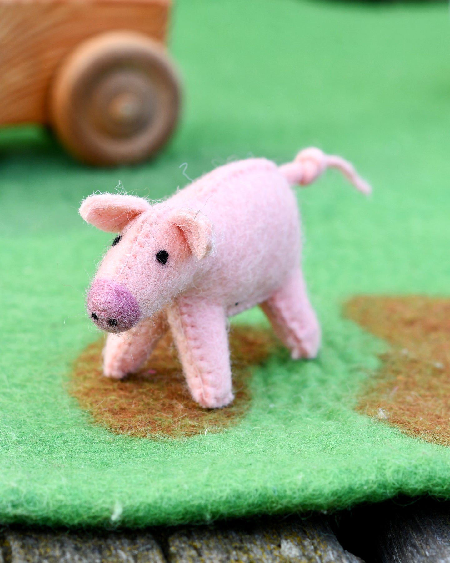 Felt Pig Farm Animal Toy