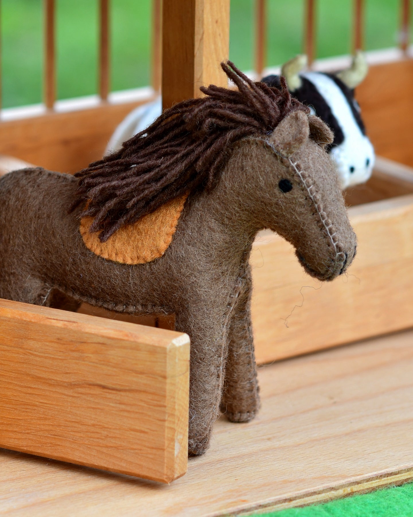 Felt Horse Farm Animal Toy