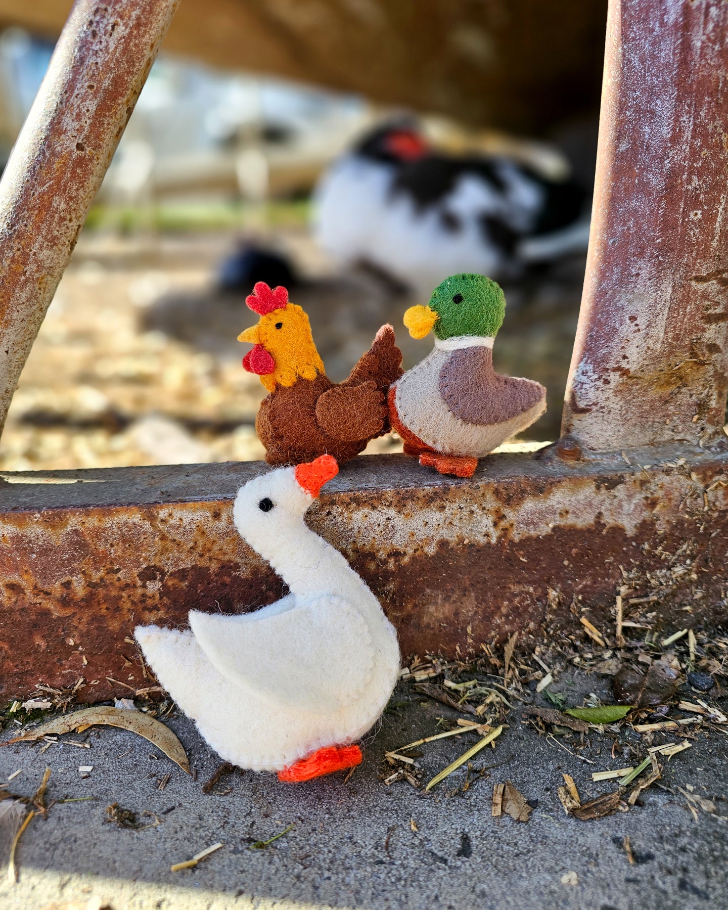 Felt Duck Farm Animal Toy