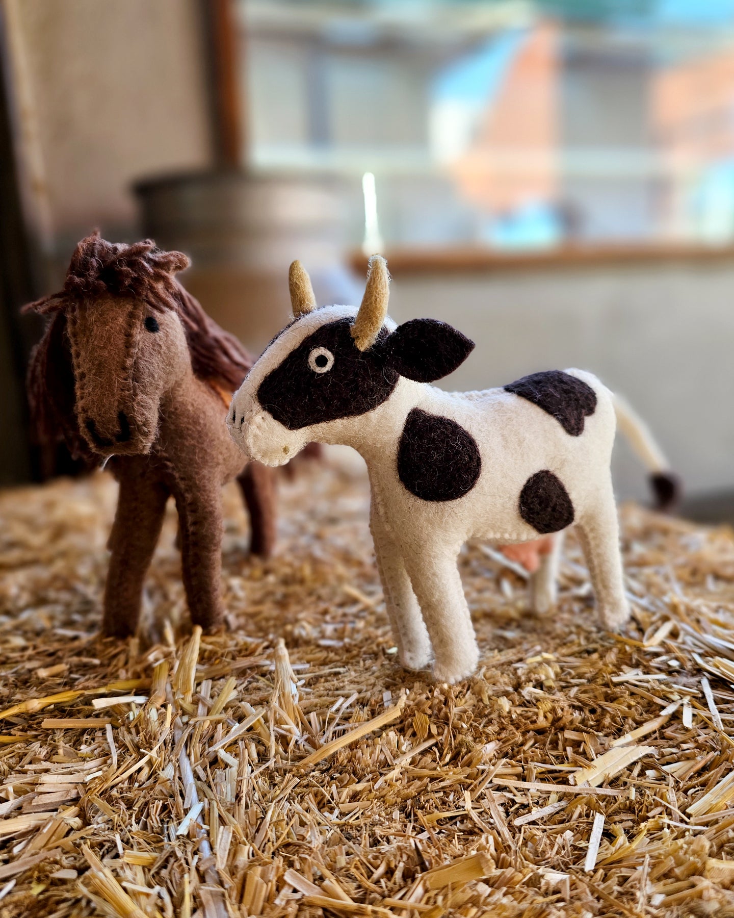 Felt Cow Farm Animal Toy