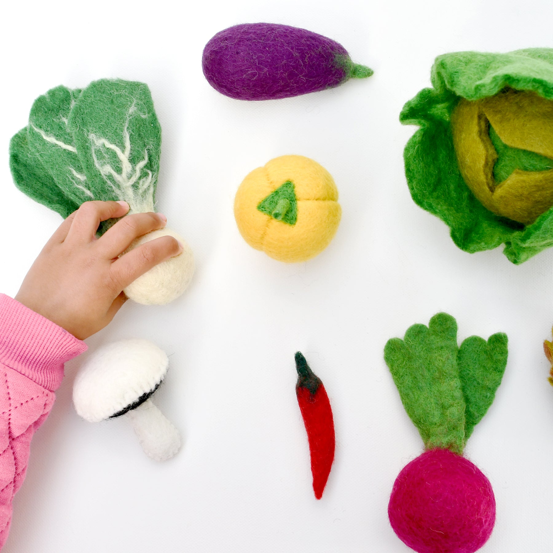 Felt Food Groups Play Food - Vegetables
