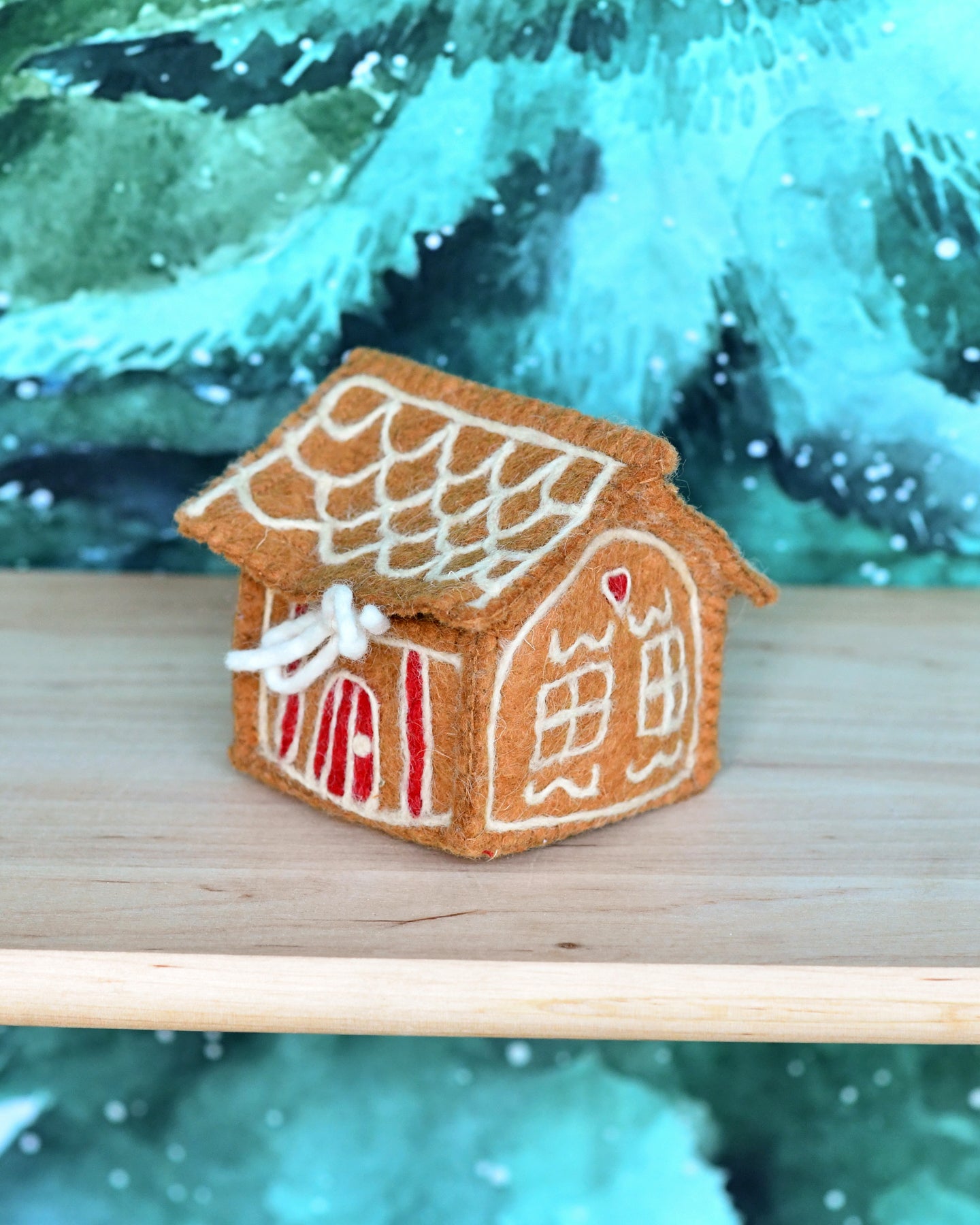 Felt Gingerbread House - Red Door