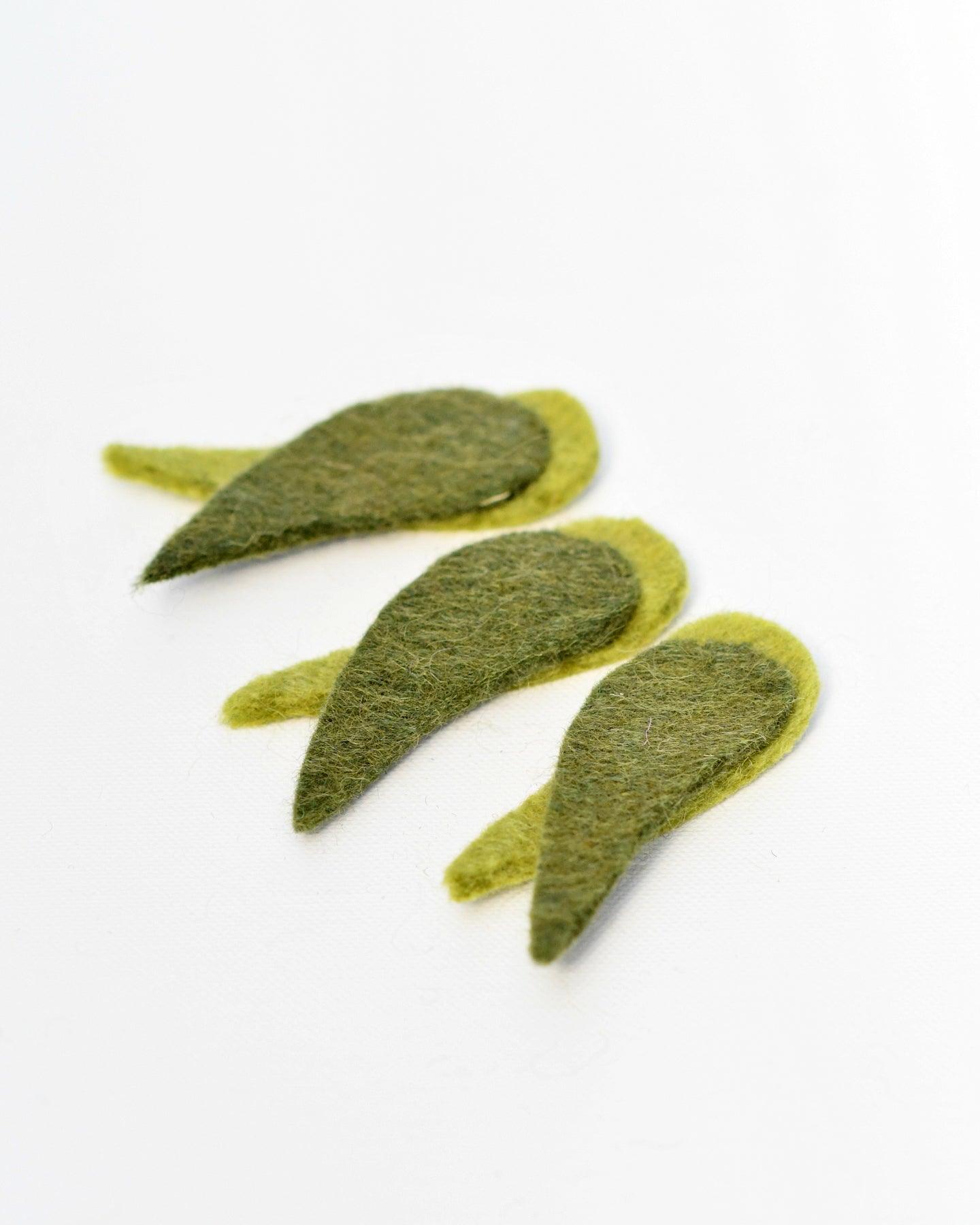 Felt Gum Leaves - 3 Sets - Tara Treasures