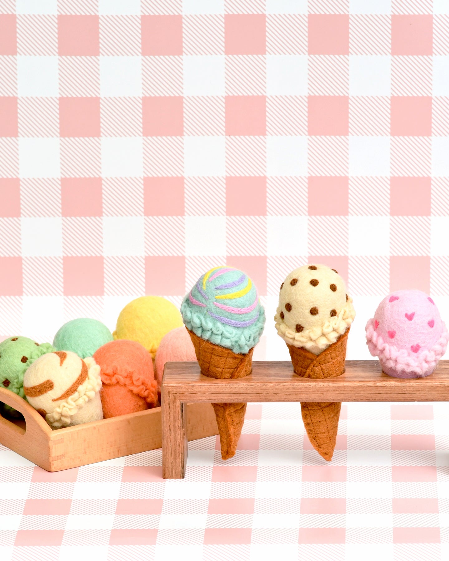 Felt Ice Cream Cone Holder - Australian Made (Ice Cream Cone Not Included)