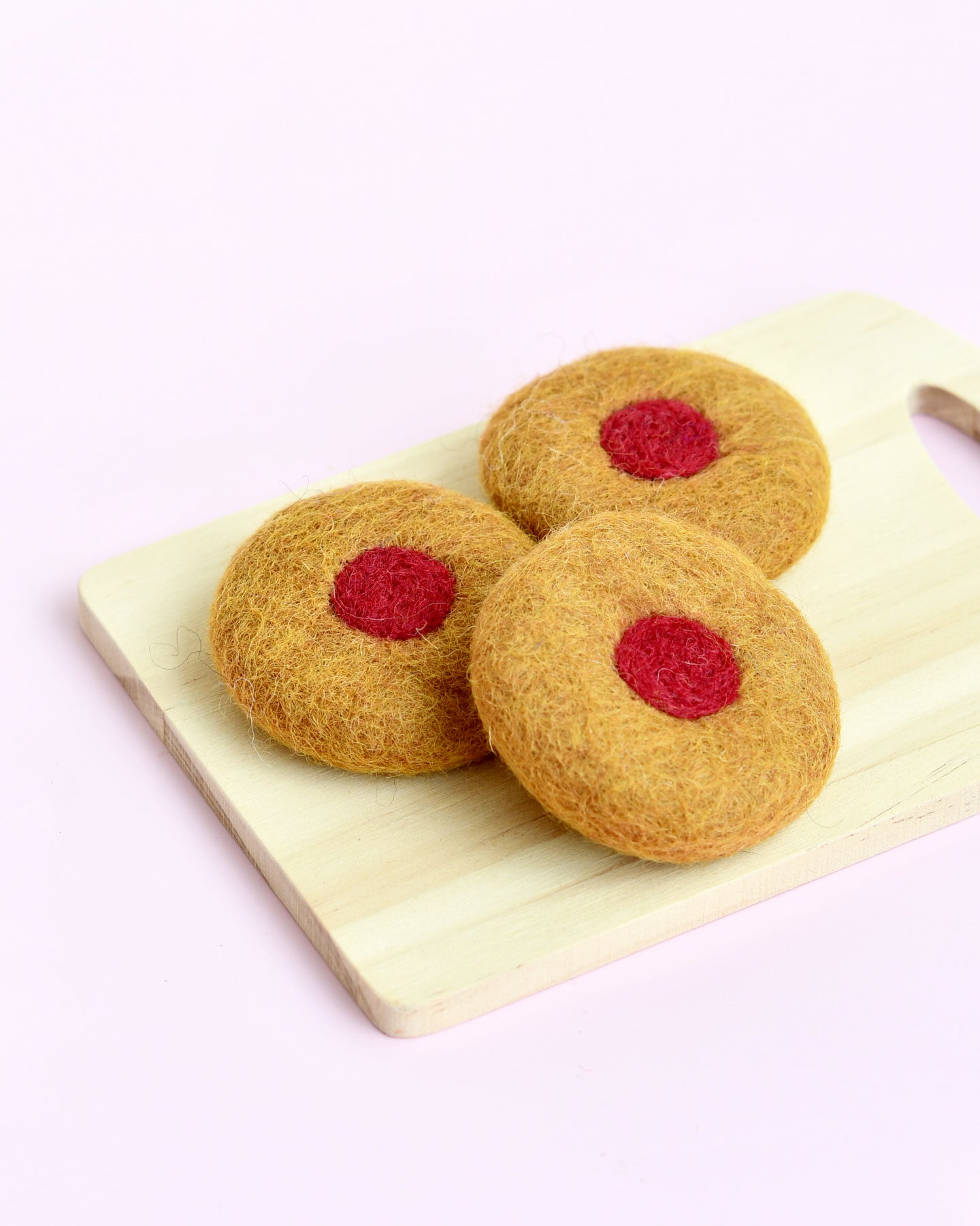 Felt Jam Drop Biscuit (Set of 3)