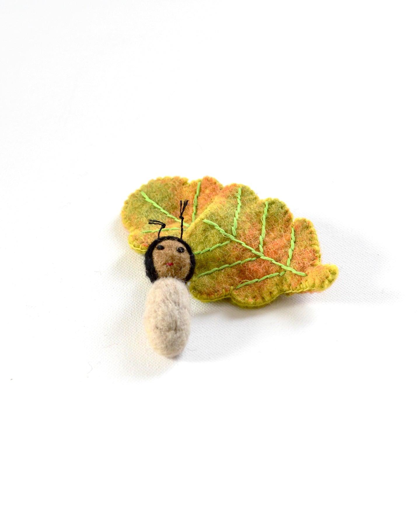 Felt Oak Leaf Baby - Tara Treasures