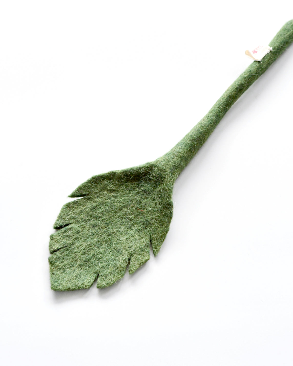Felt Large Dark Green Leaf Stem