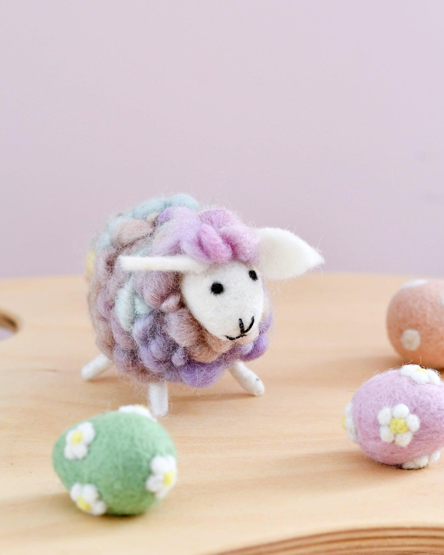 Felt Pastel Sheep Toy - Tara Treasures
