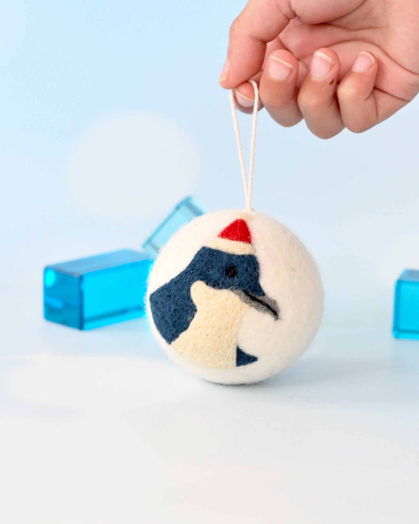 Felt Christmas Bauble Ornament - Penguin