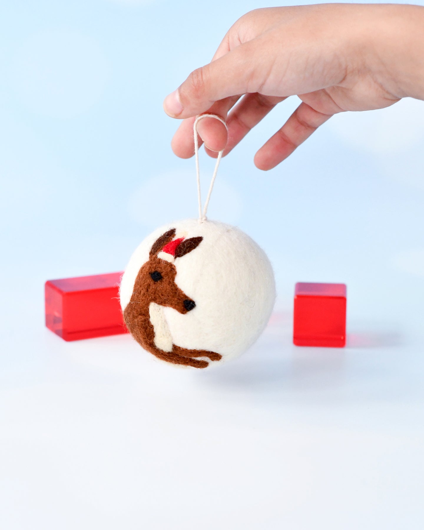 Felt Christmas Bauble Ornament - Kangaroo
