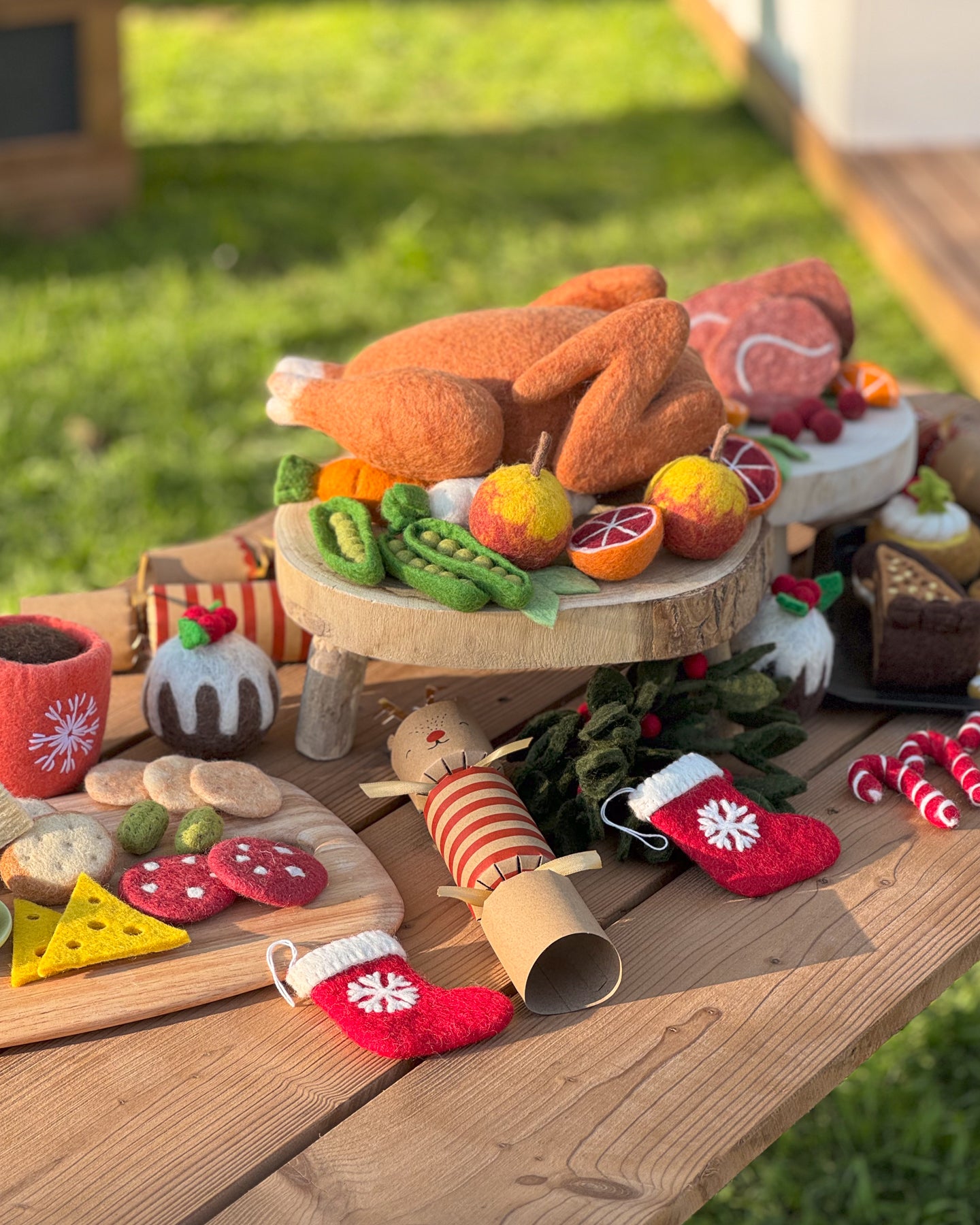 Felt Charcuterie Cheese Platter Play Food Set