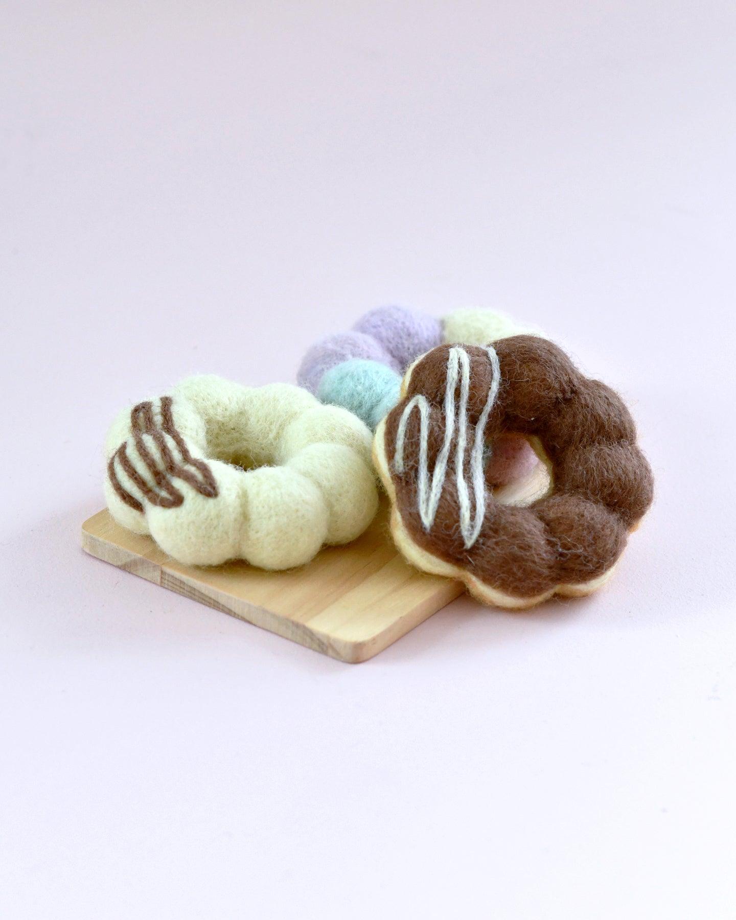 Felt Pon De Ring Mochi Donuts (Set of 3) - Tara Treasures