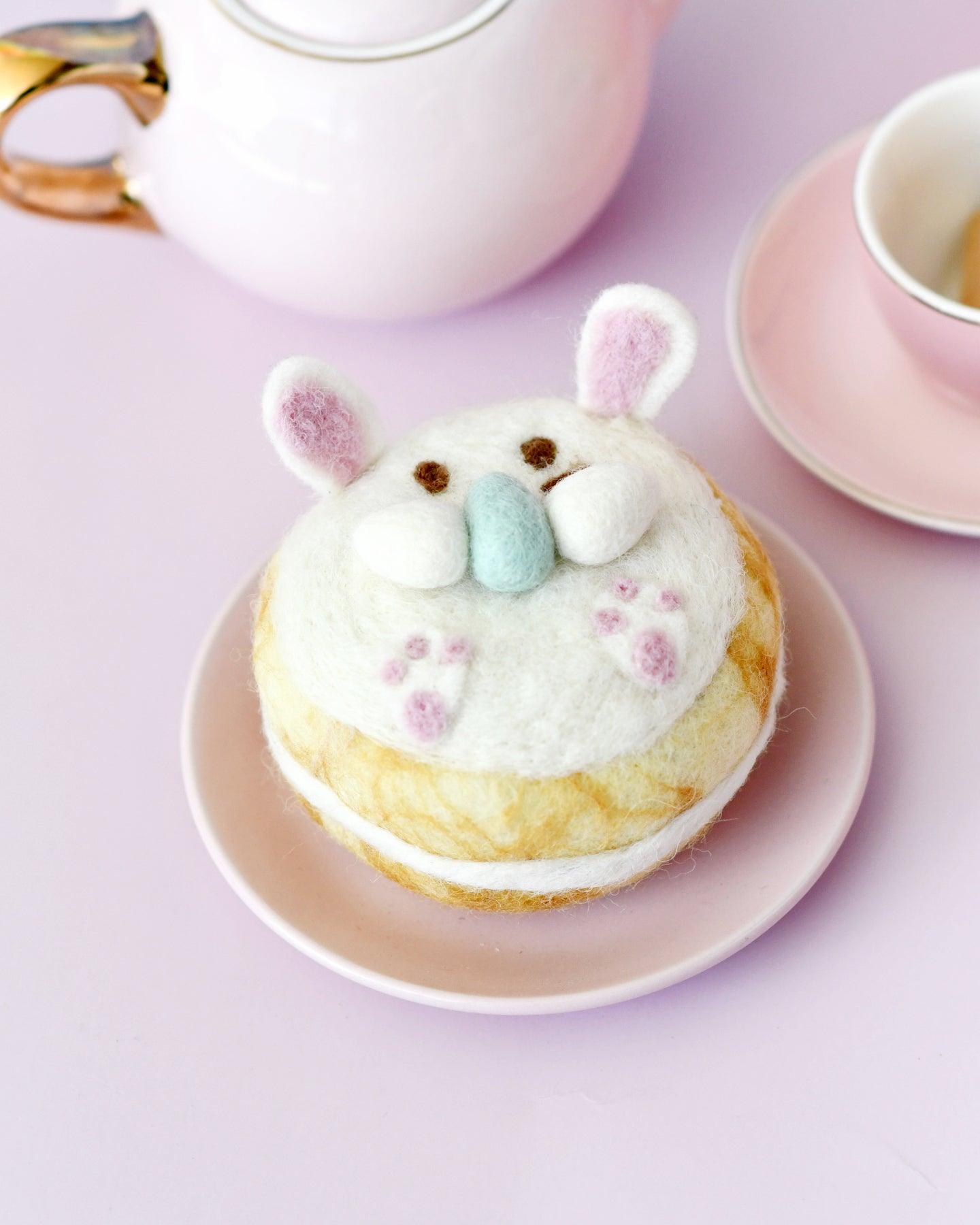 Felt Rabbit Bunny Doughnut (Donut) - Tara Treasures