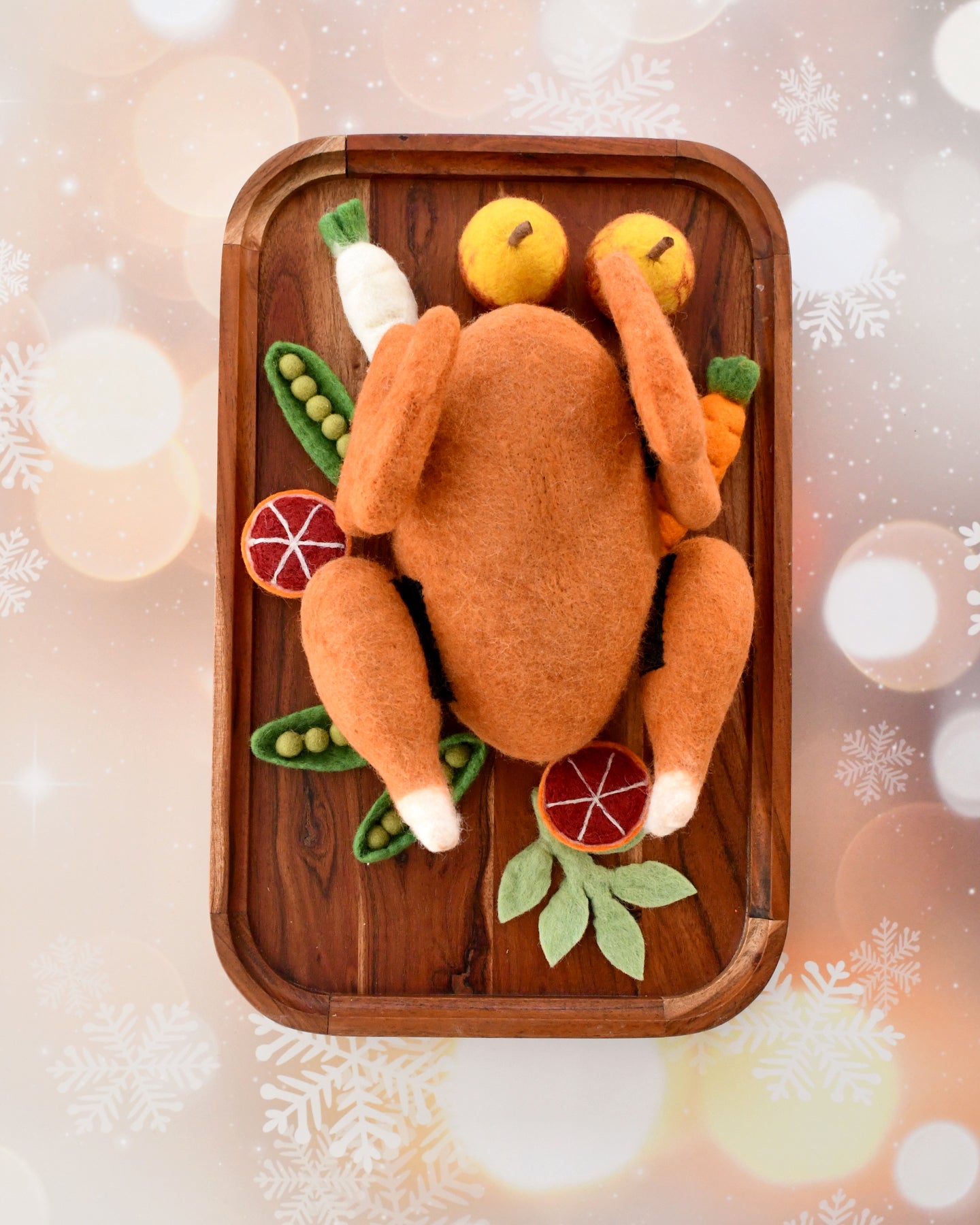 Felt Roast Turkey Play Food Set