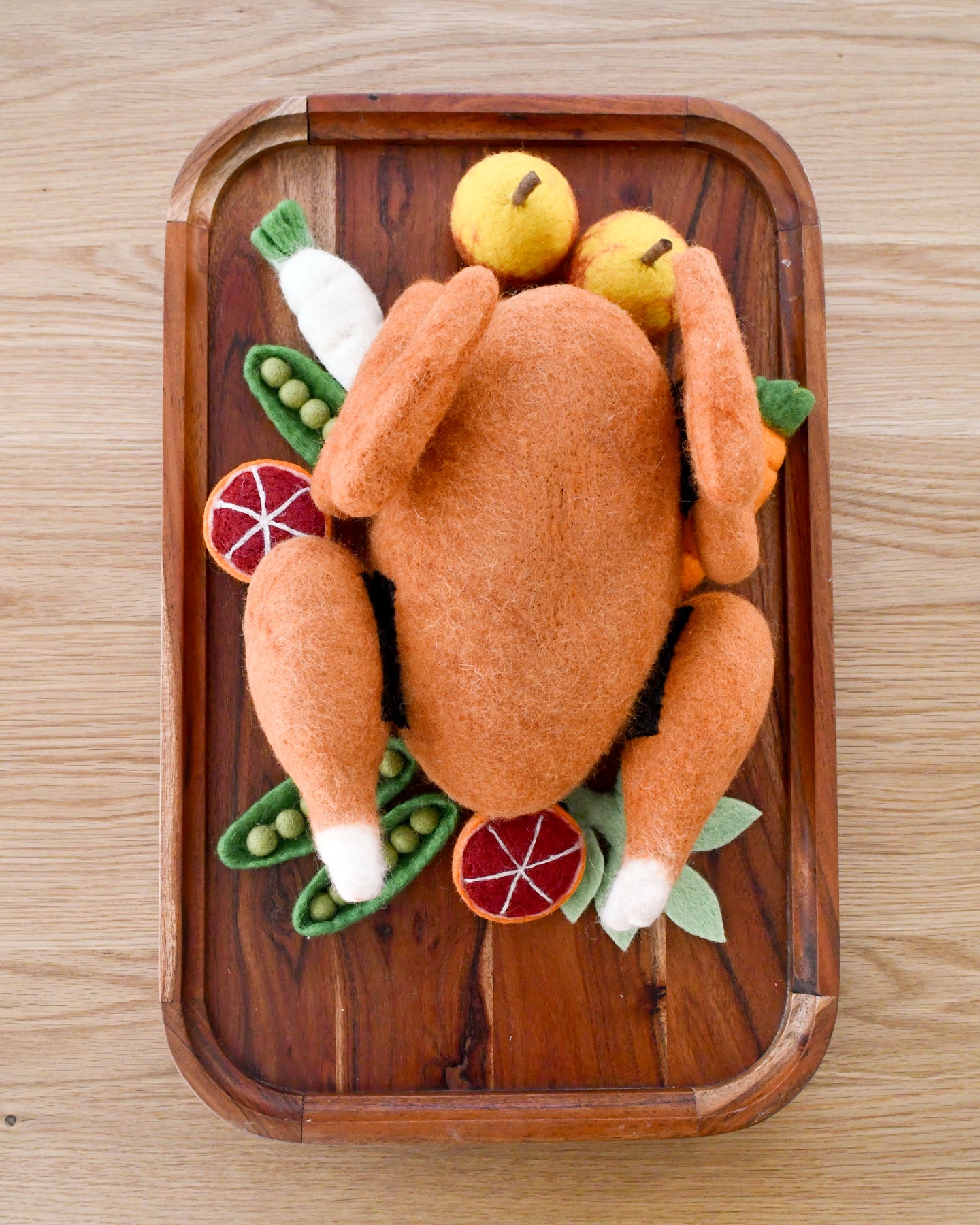 Felt Roast Turkey Play Food Set