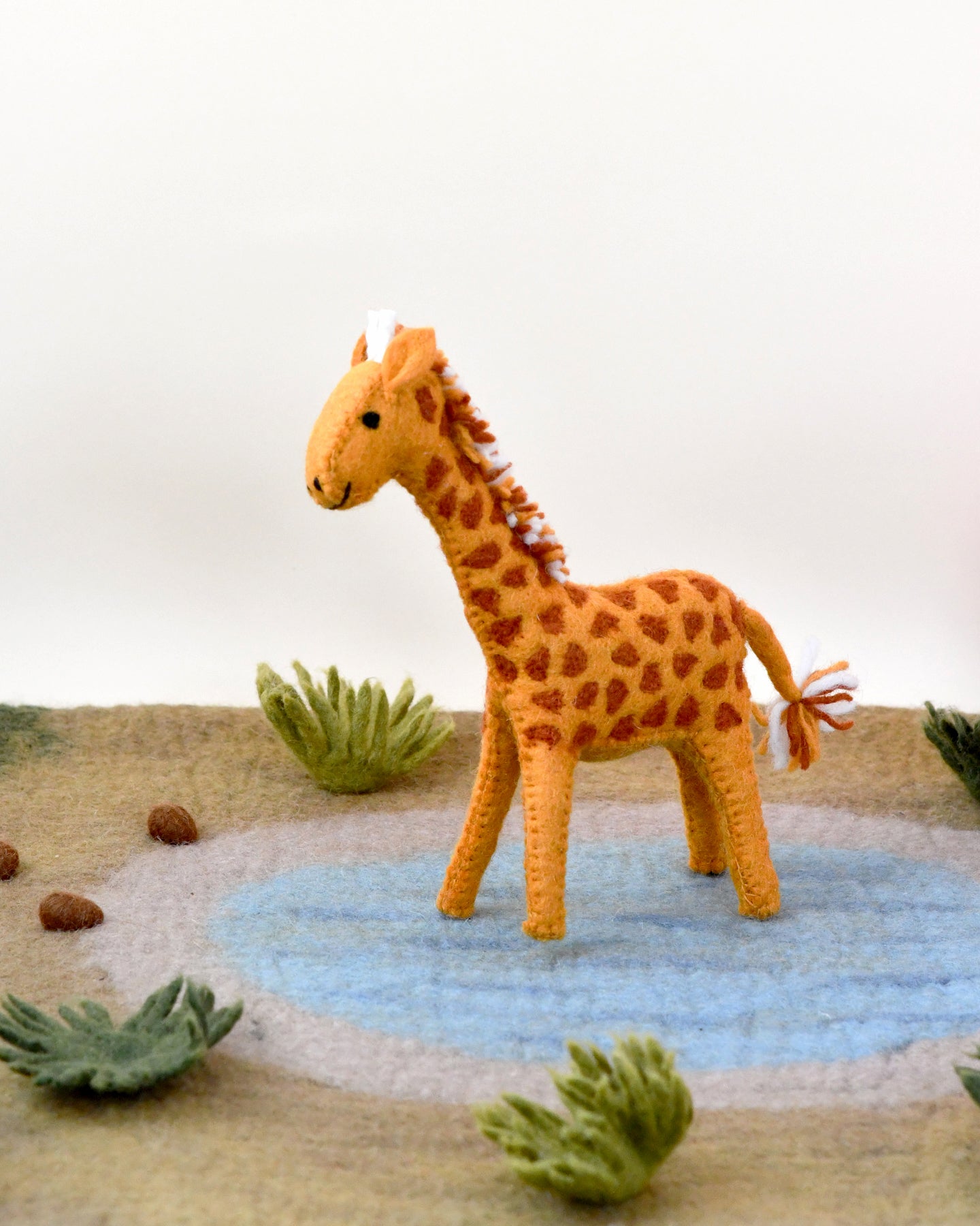 Felt Giraffe Soft Toy for Safari Play