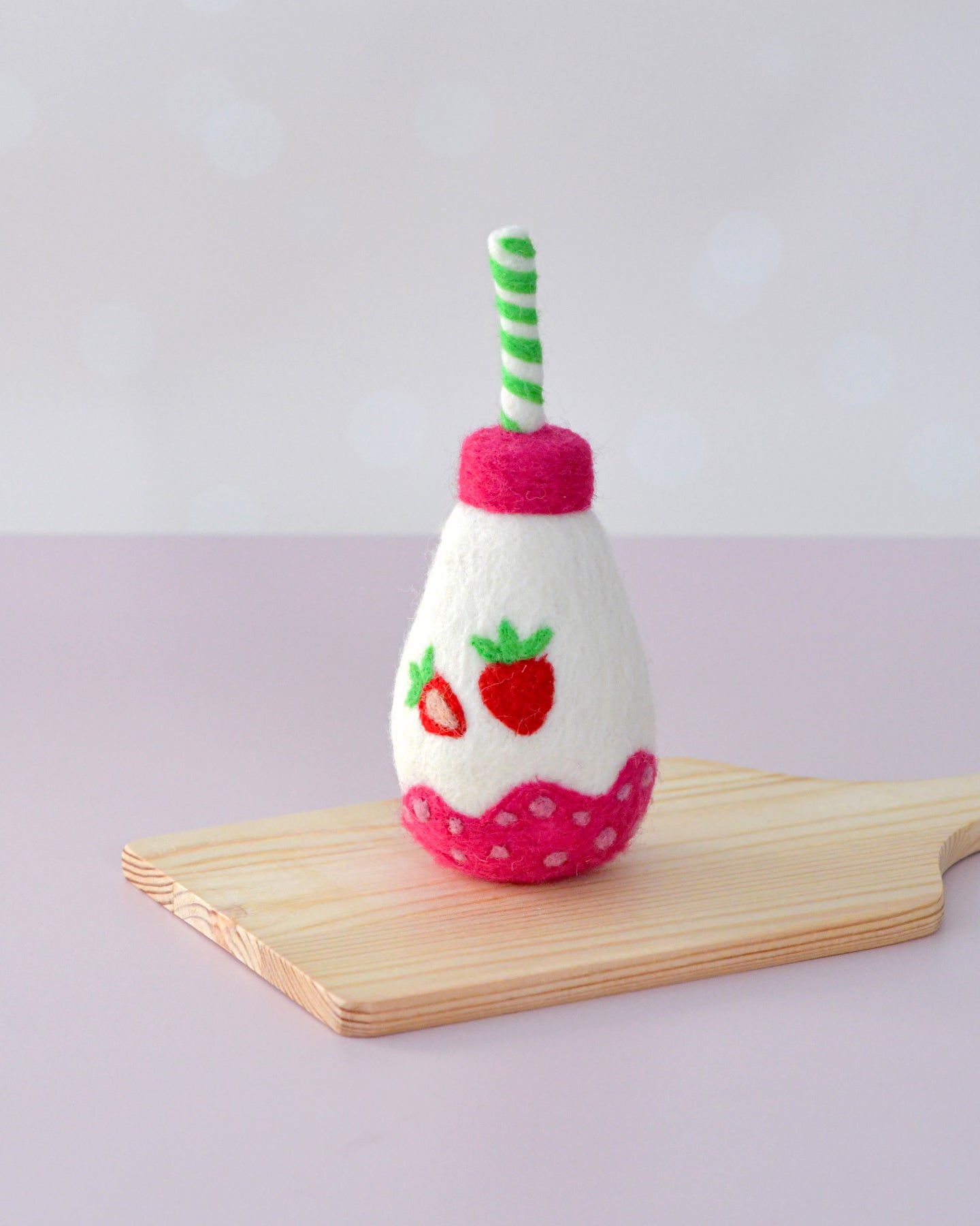 Felt Sparkling Strawberry Fruit Juice Bottle | Tara Тreasures