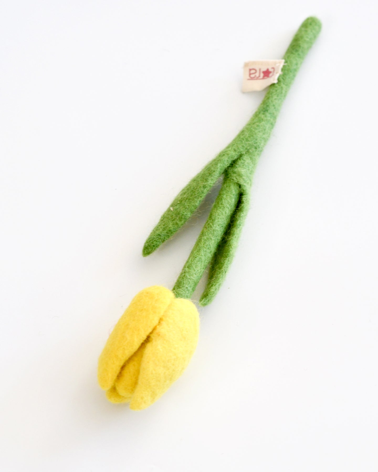 Felt Yellow Tulip Flower