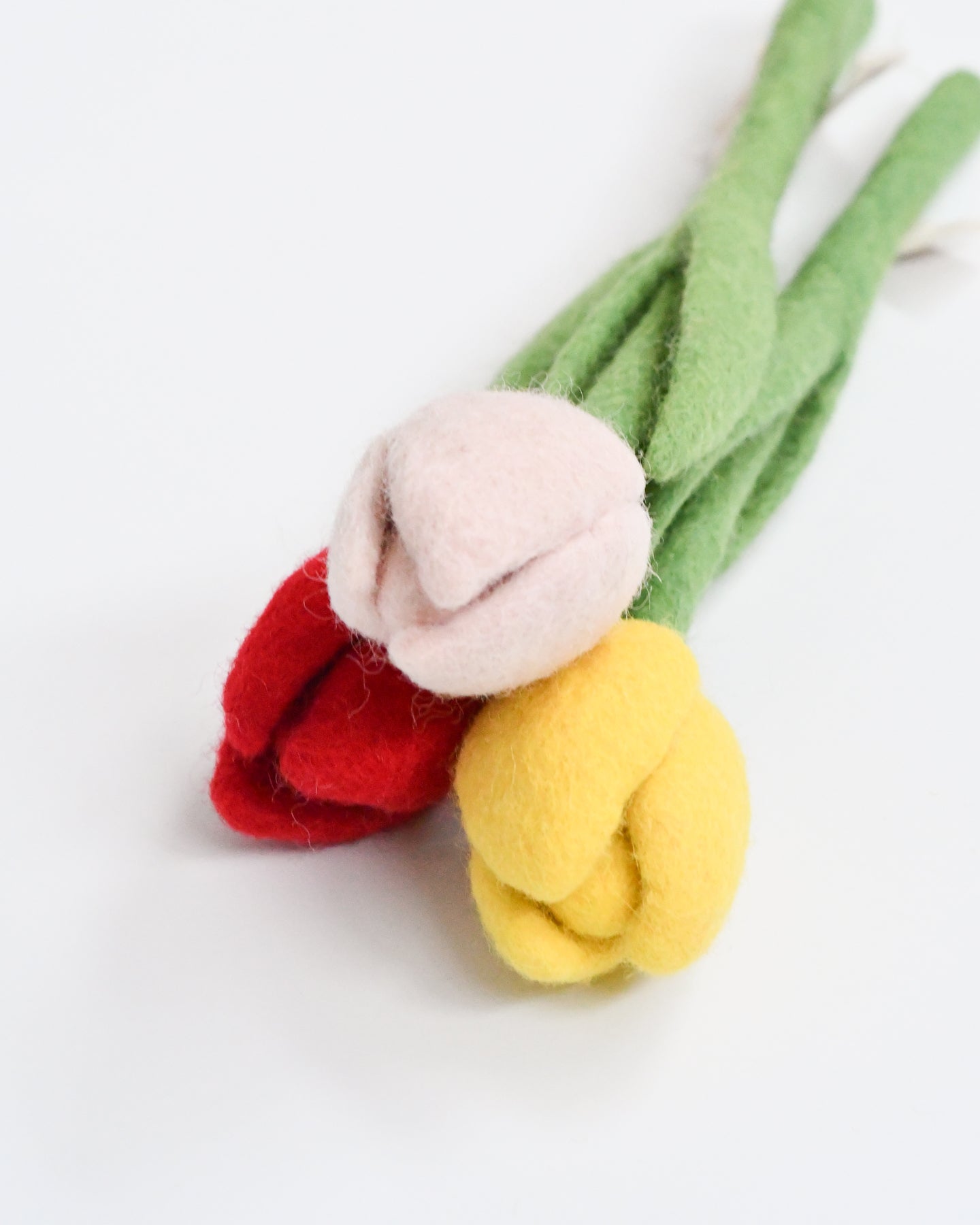 Felt Light Pink Tulip Flower
