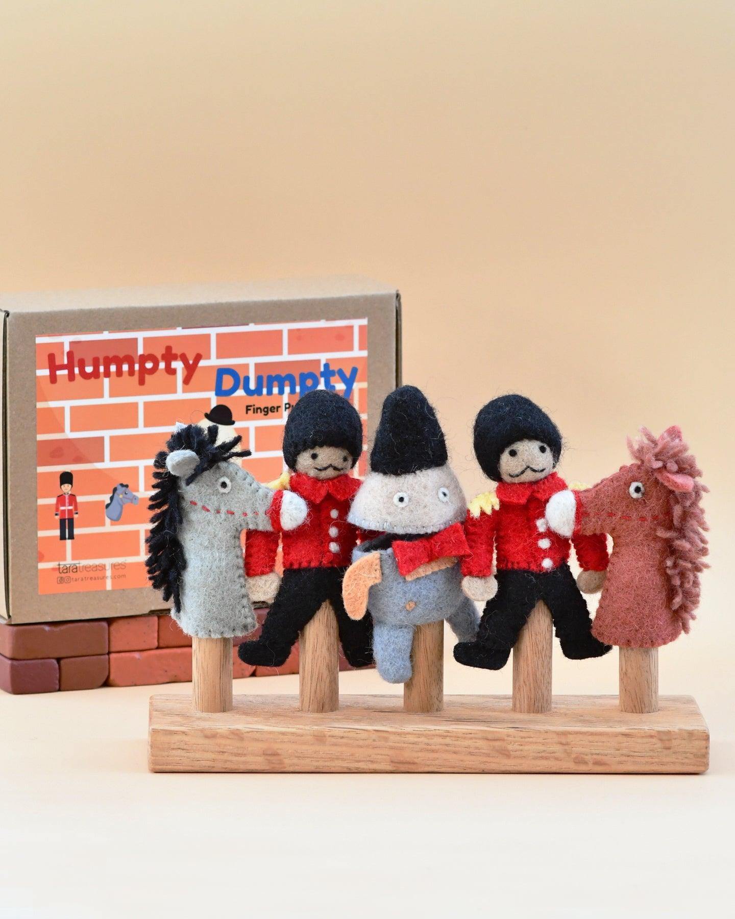 Humpty Dumpty Finger Puppet Set - Tara Treasures