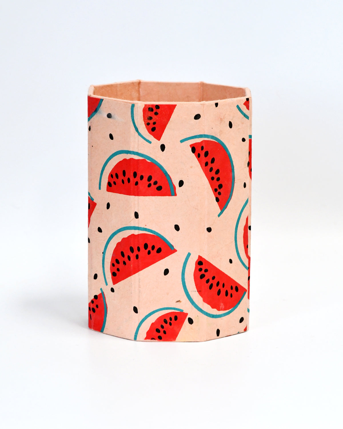 Watermelon Fruit Lokta Sustainable Paper Vase