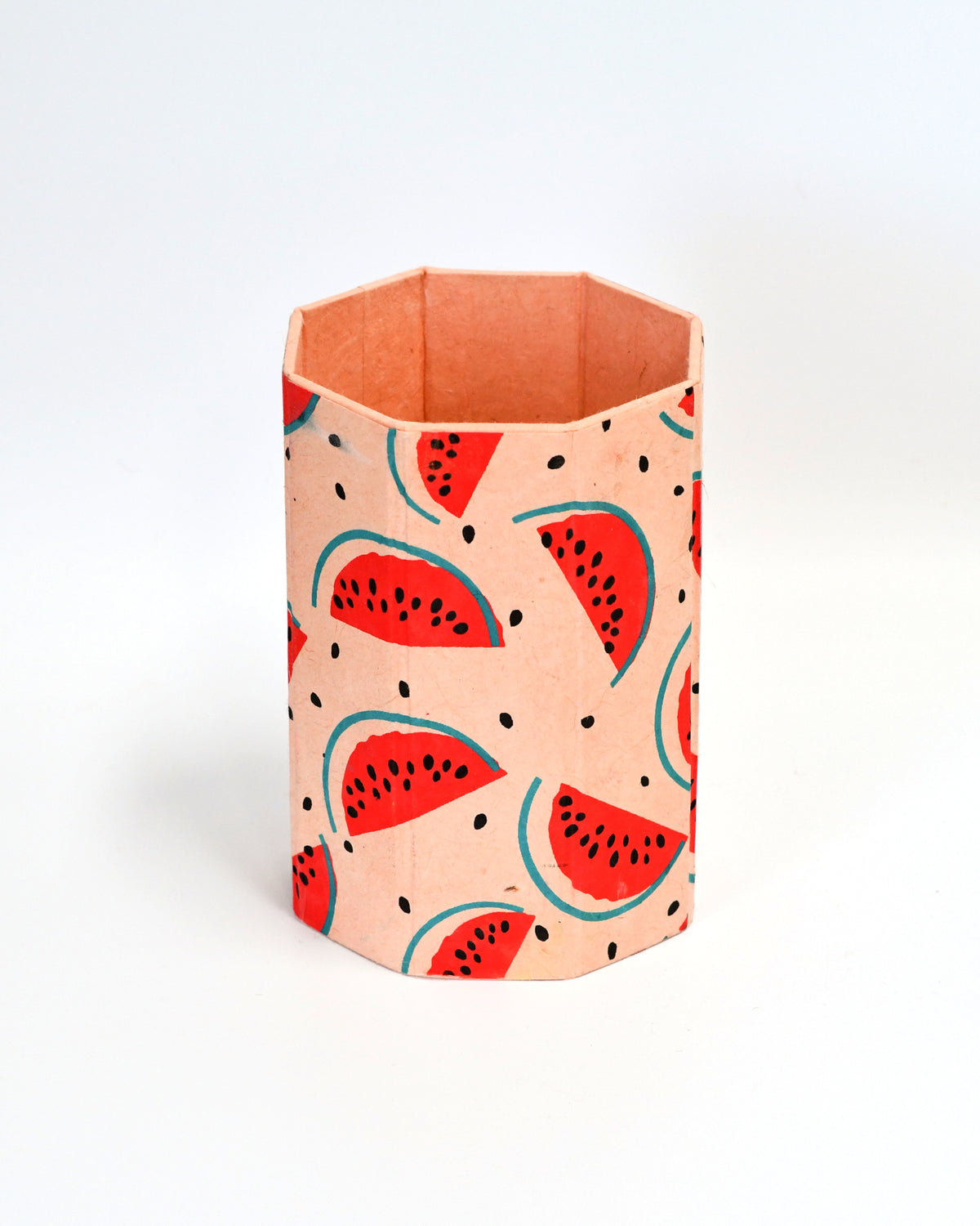 Watermelon Fruit Lokta Sustainable Paper Vase