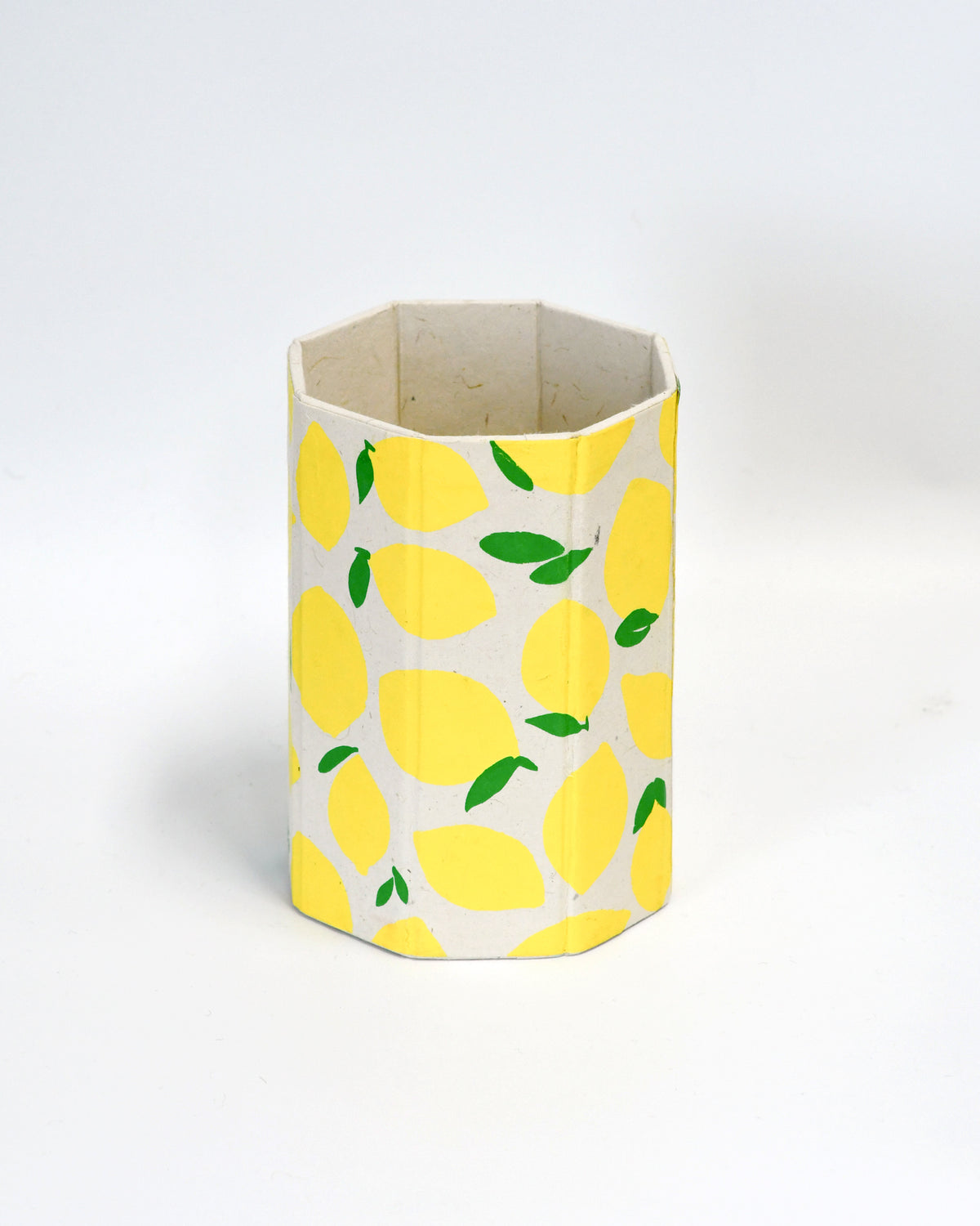 Lemon Fruit Lokta Sustainable Paper Vase