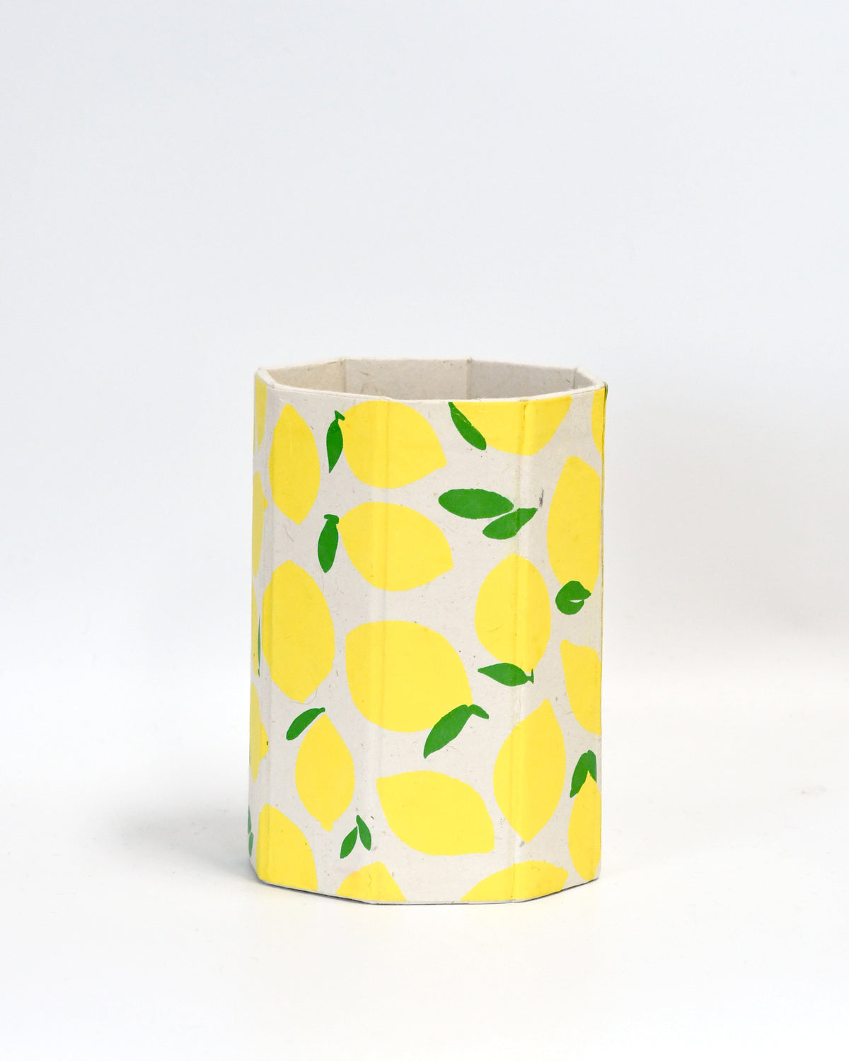 Lemon Fruit Lokta Sustainable Paper Vase