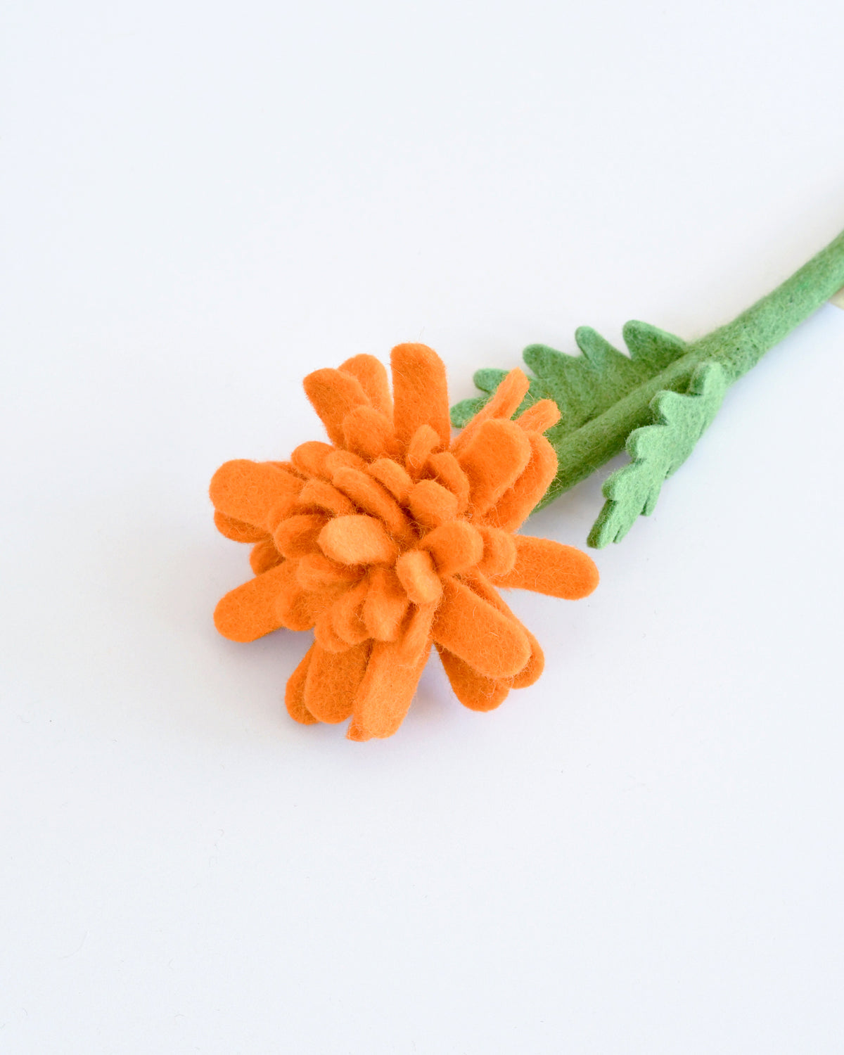 Felt Orange Marigold Flower