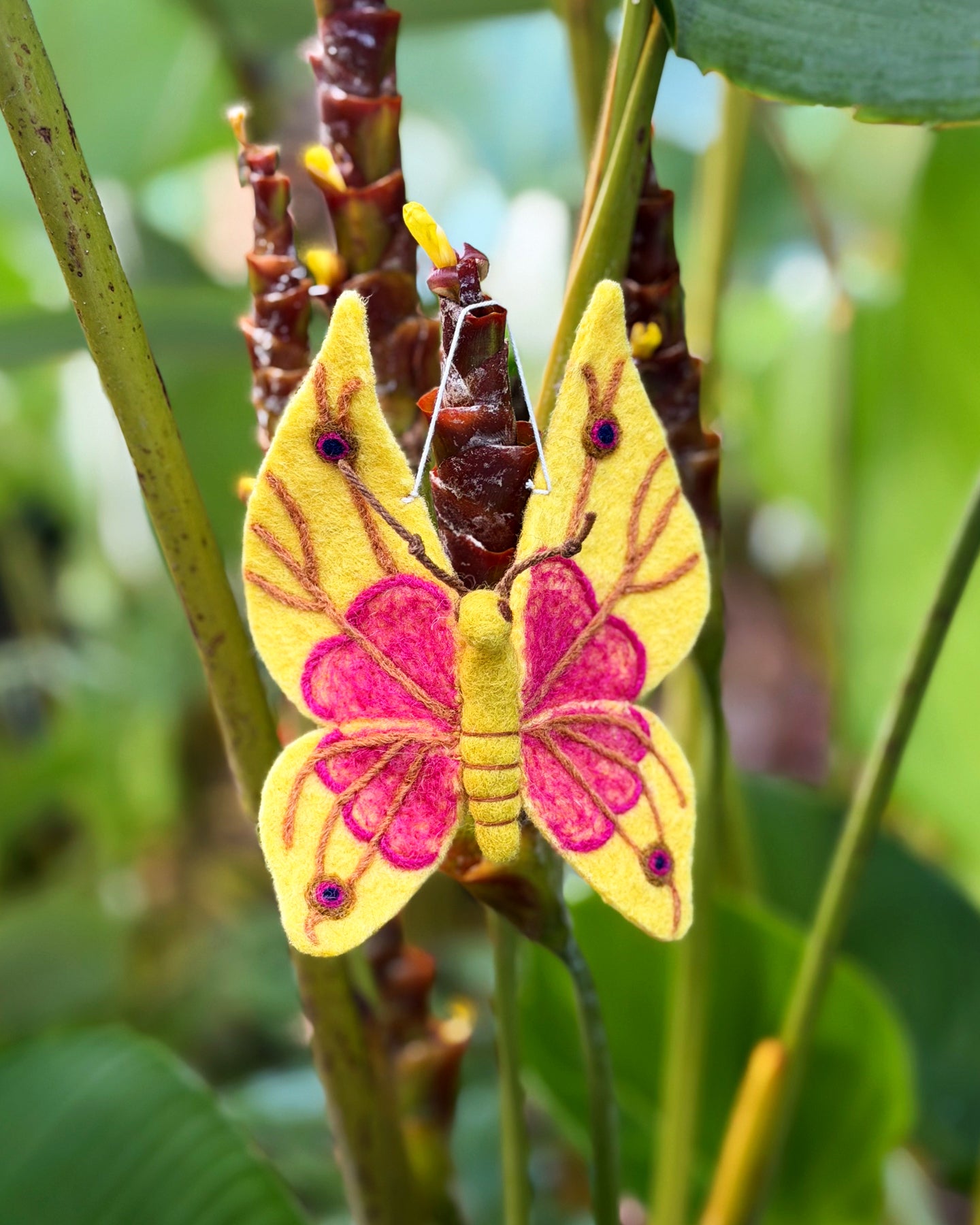 May Gibbs Gumnut Babies, Yellow Butterfly Ornament
