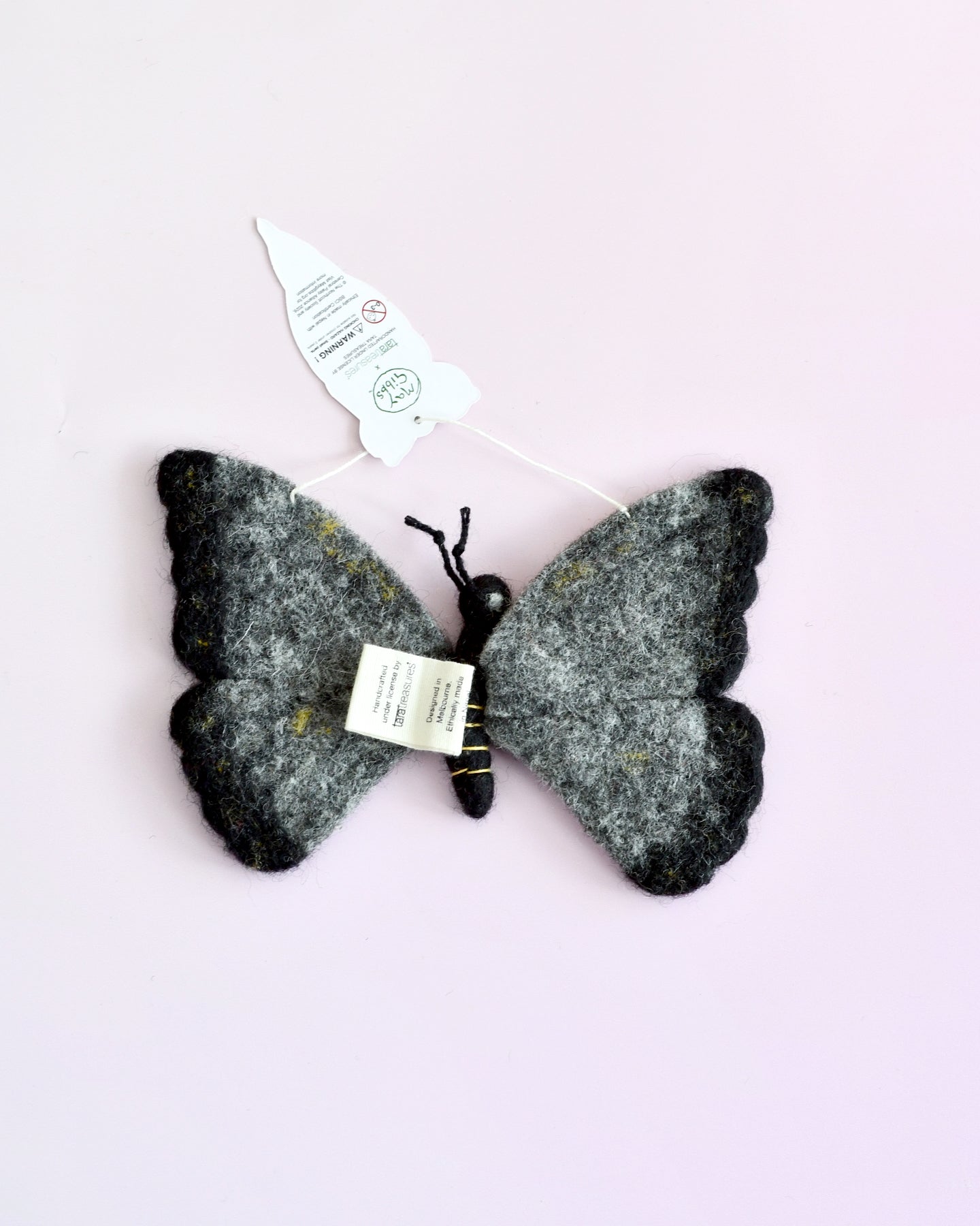 May Gibbs Gumnut Babies, Black Butterfly Ornament