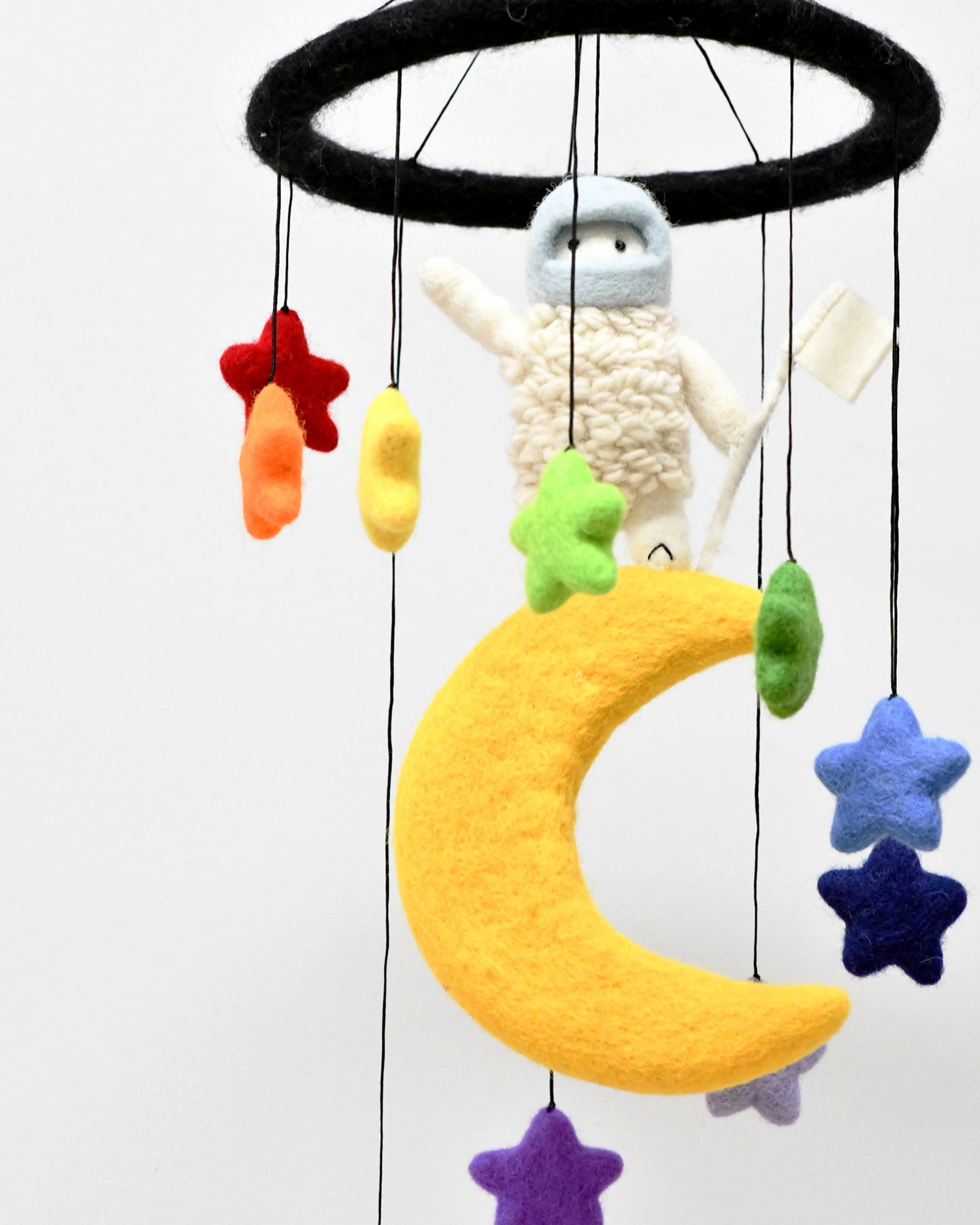 Where Is The Green Sheep? Moon Sheep Mobile