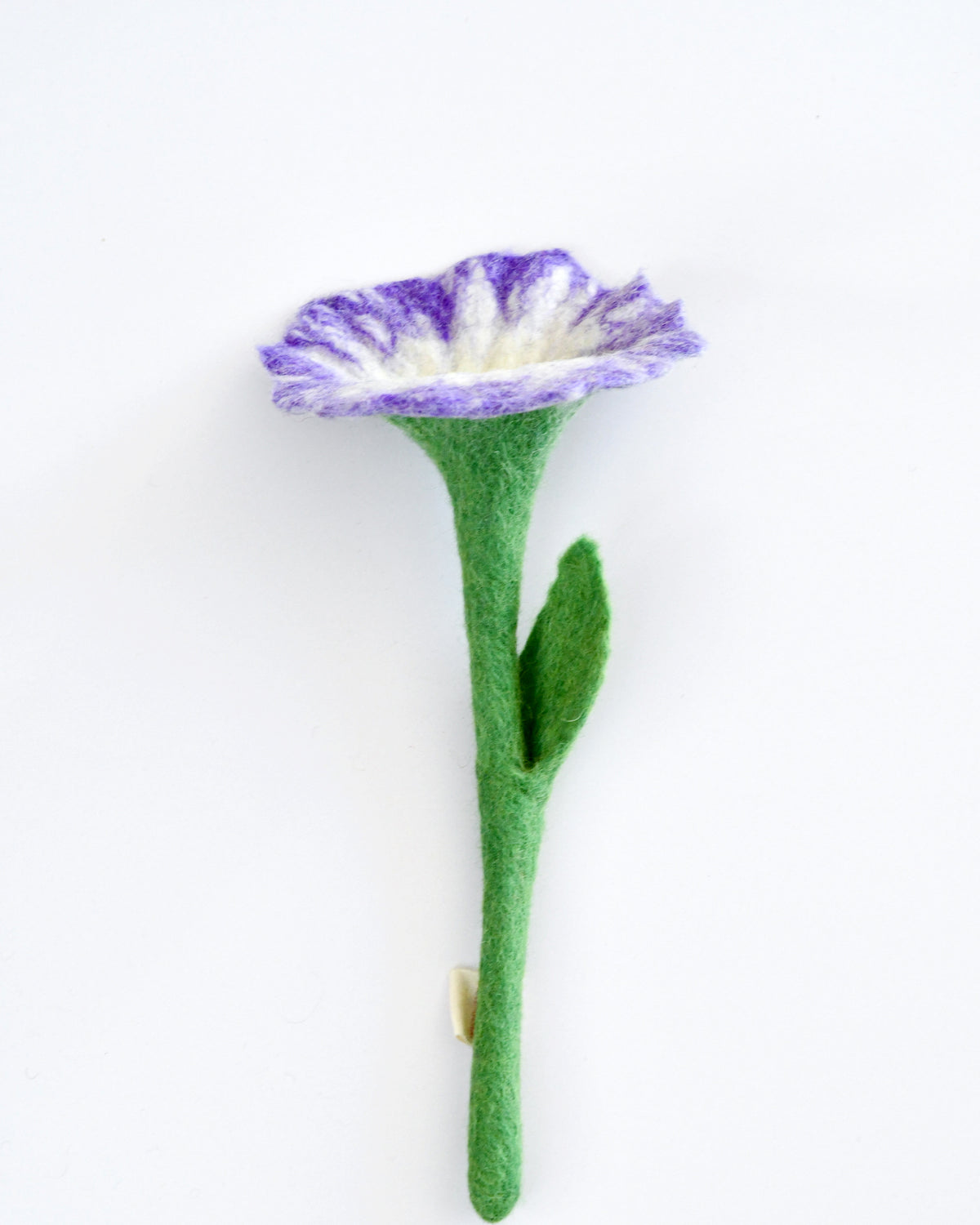 Felt Purple Morning Glory Flower