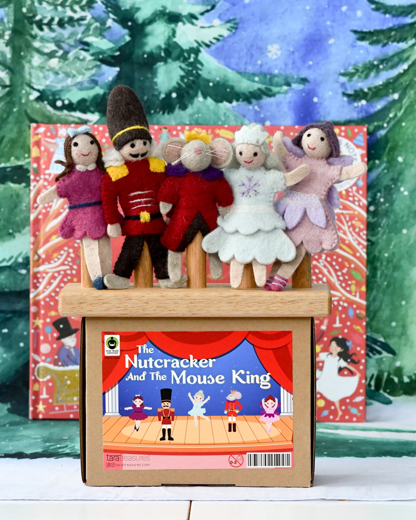 Nutcracker and the Mouse King Finger Puppet Set