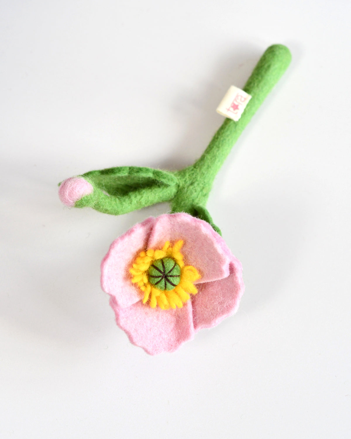 Felt Pink Poppy Flower