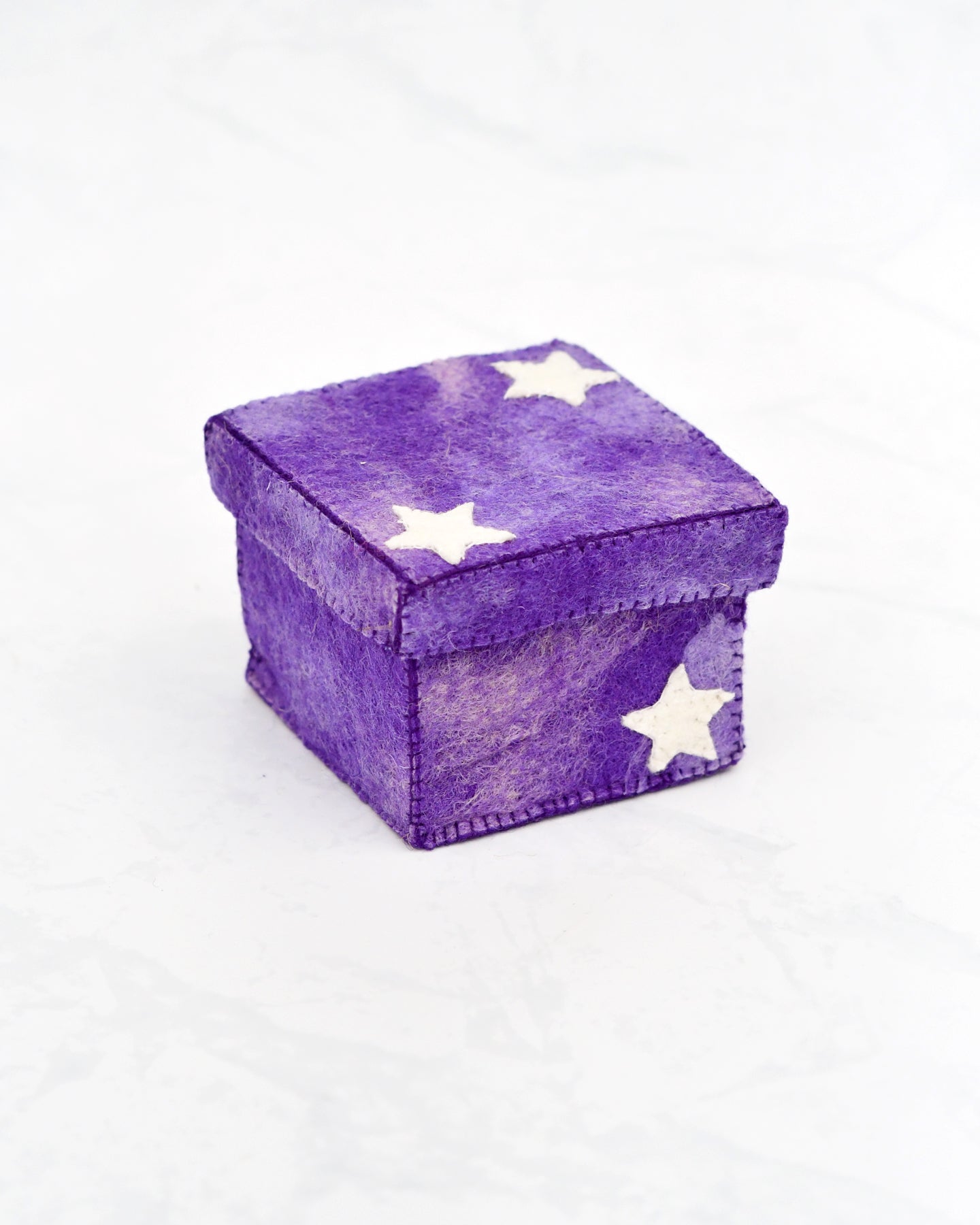 Felt Purple Magic Box with Small Parts