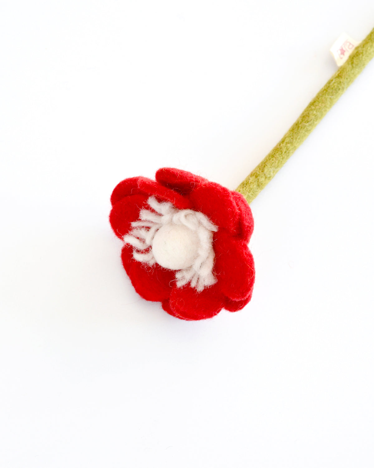 Felt Red Ranunculus Buttercup Flower