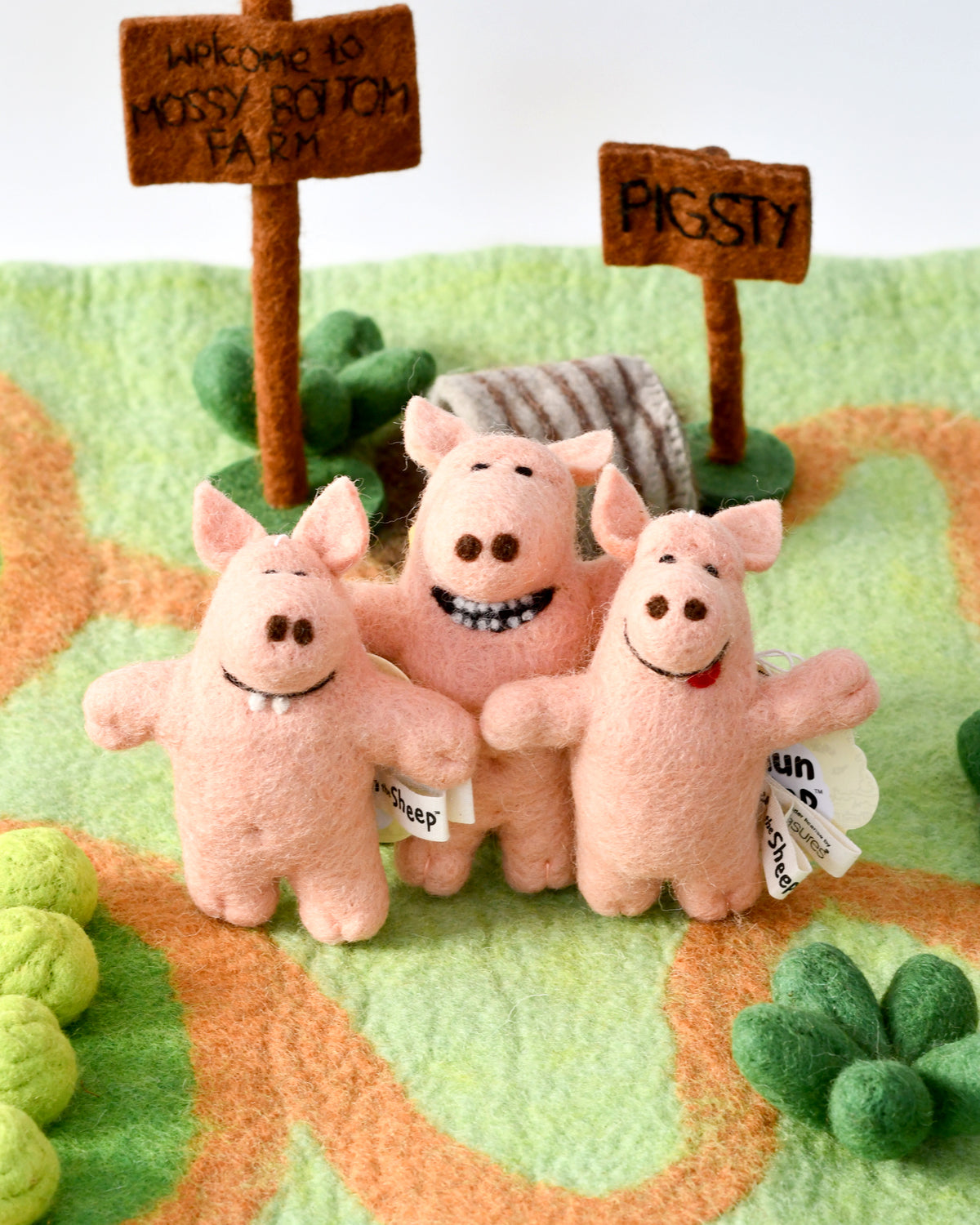 Shaun The Sheep - Naughty Pigs (Set of 3 Felt Toys)