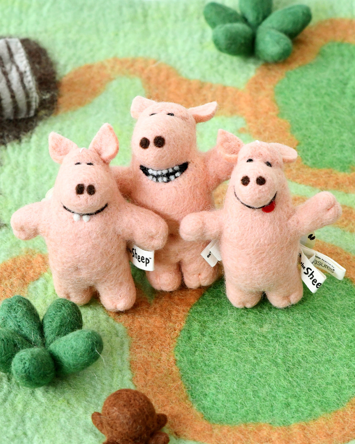 Shaun The Sheep - Naughty Pigs (Set of 3 Felt Toys)