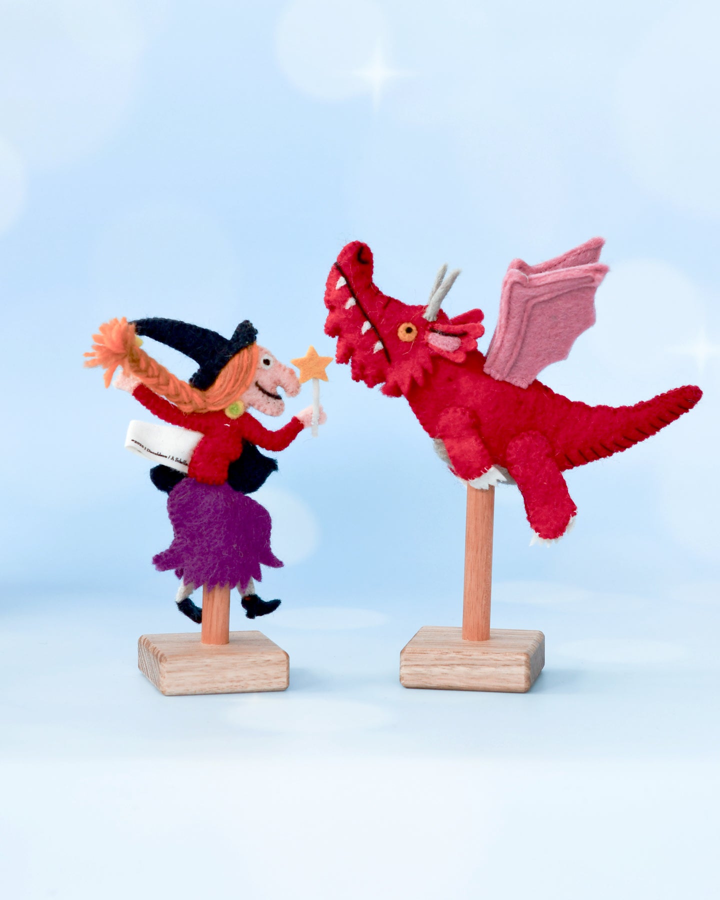 Finger Puppet Stand (Short Single 1 Rod) - Made in Australia